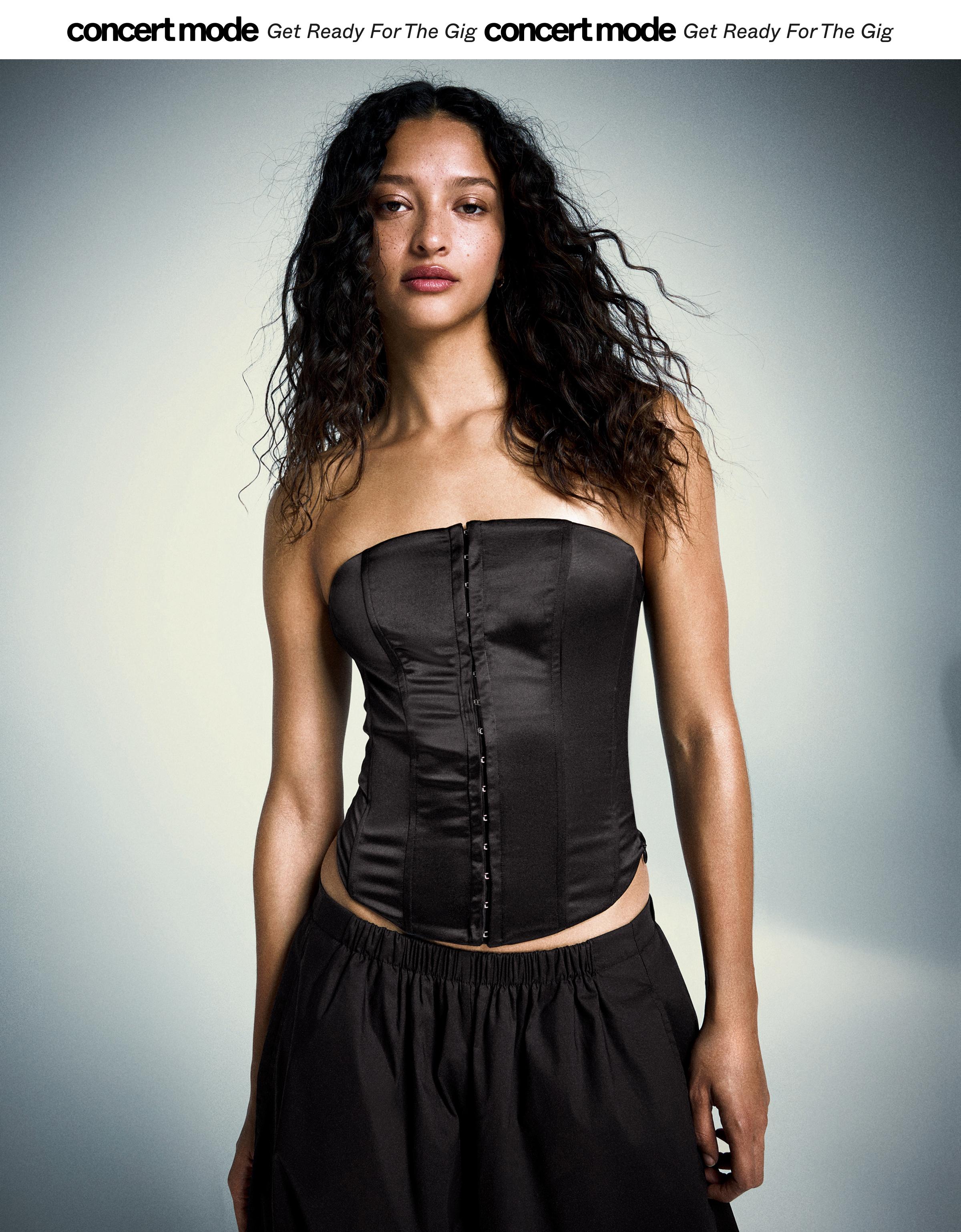 Saten büstiyer top - Görsel 48