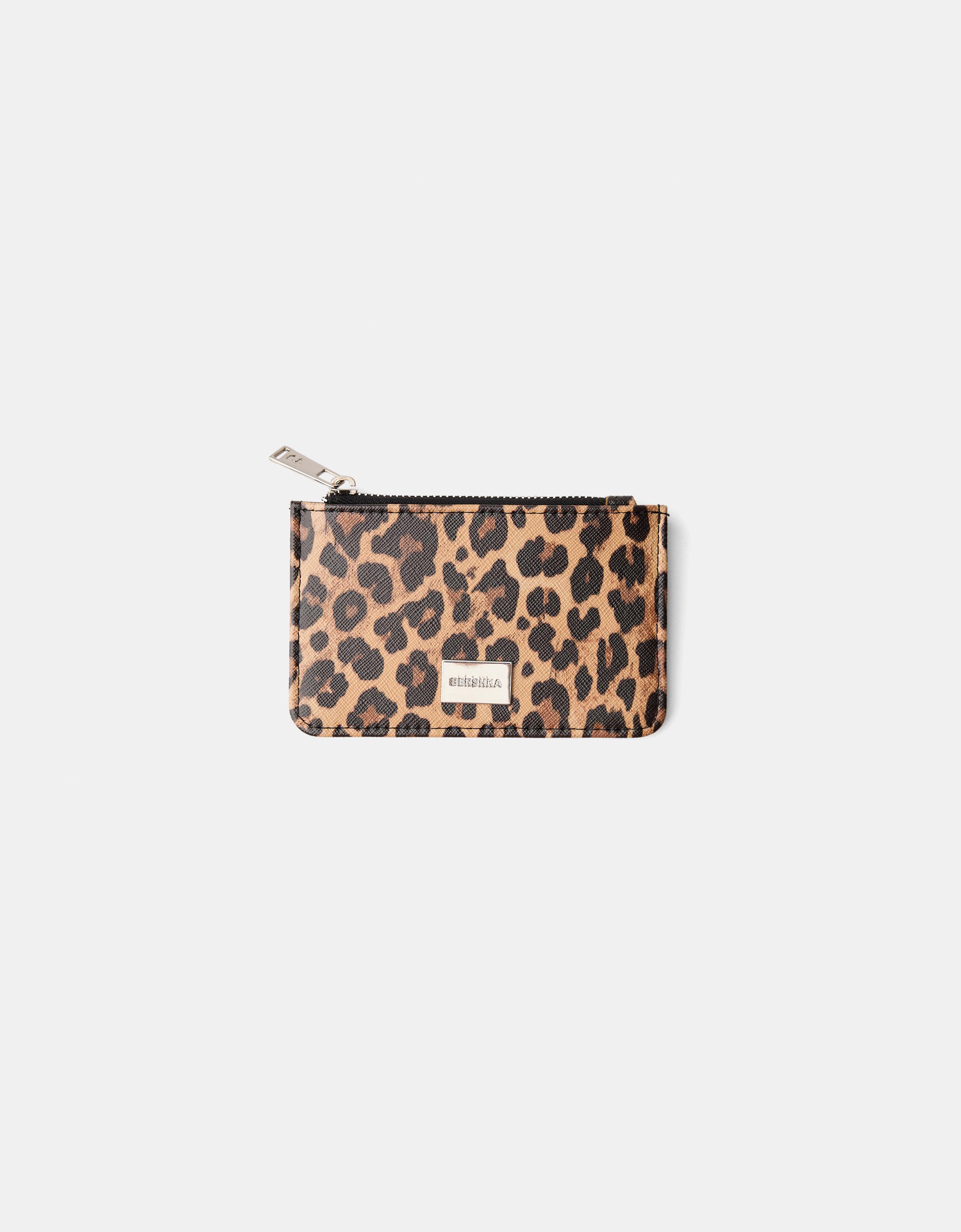 Bershka Kartenhalter Mit Animalprint Damen Braun