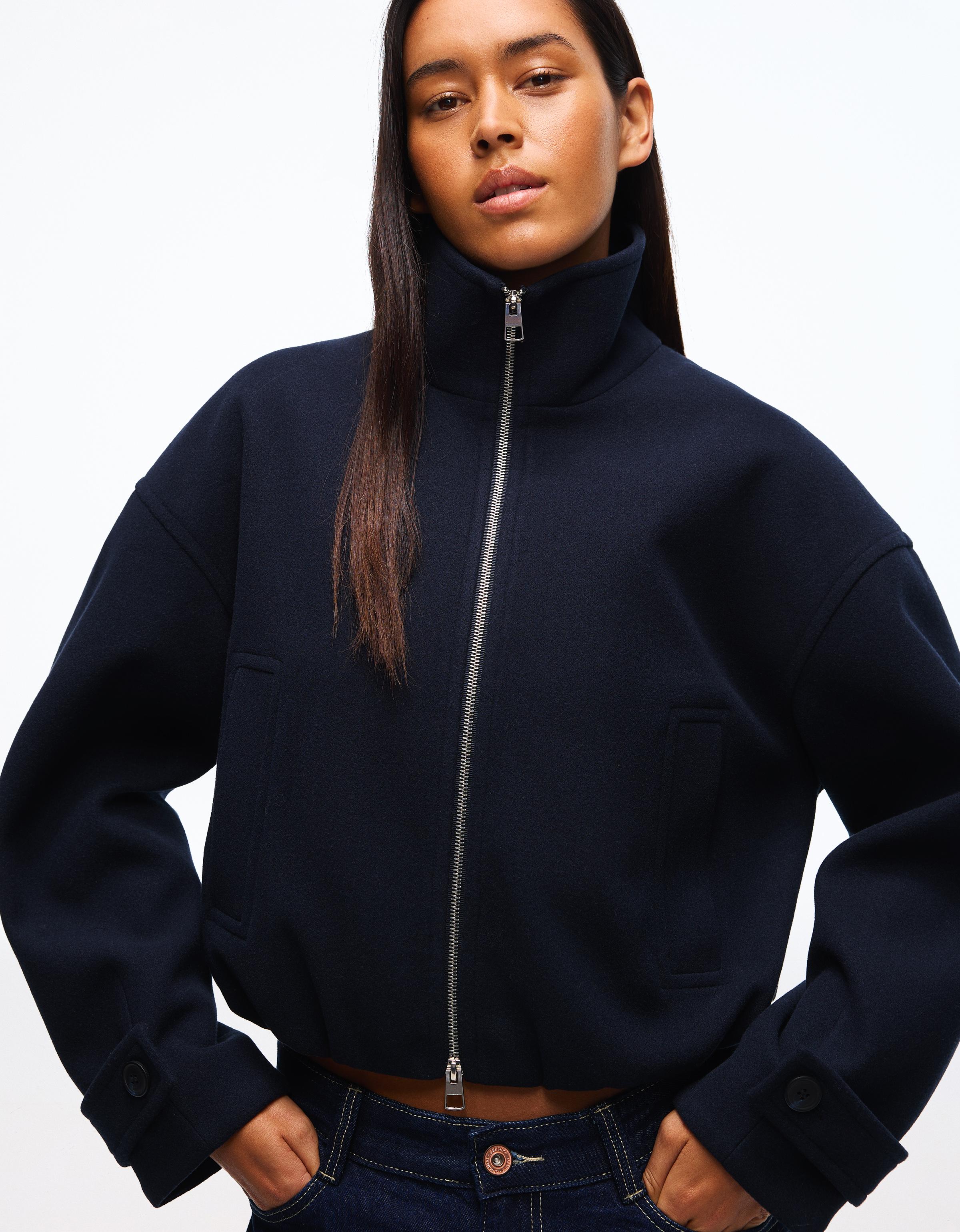 Soft touch jacket — Navy