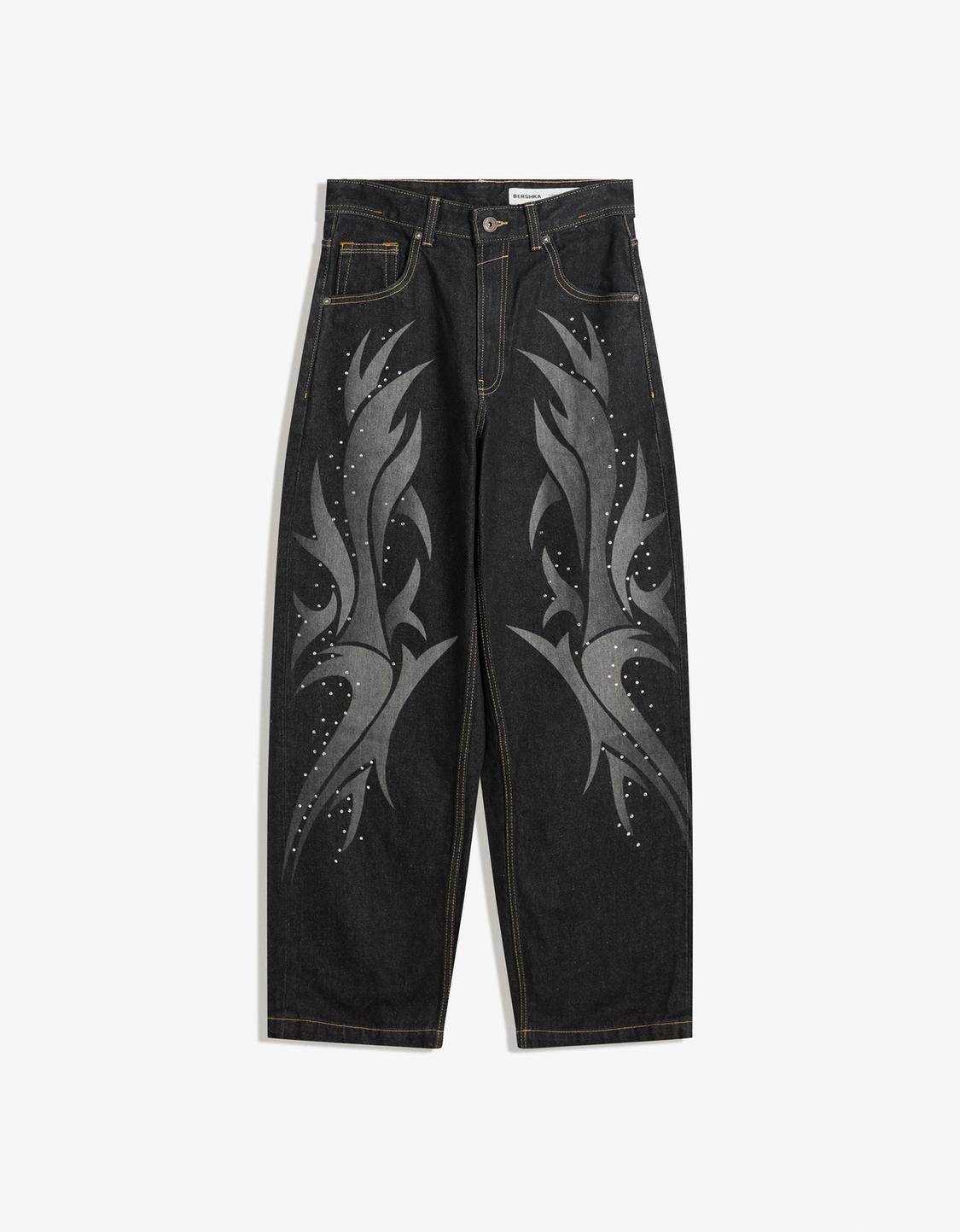 Laser print baggy jeans - LIMITED EDITION