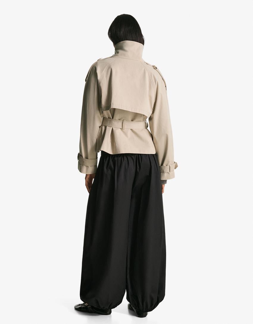 Cazadora trench cuello funnel-Arena