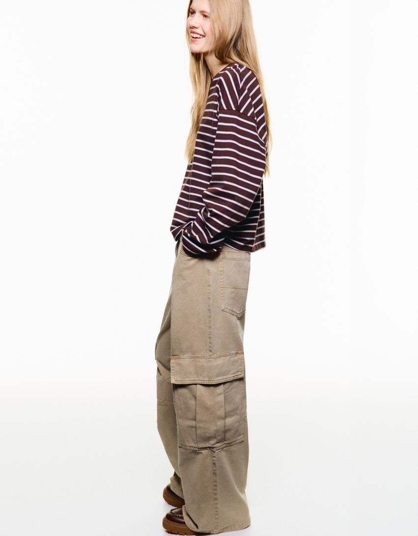 Pantalones Cargo Mujer Bershka Pantalones Cargo Bershka Baggy