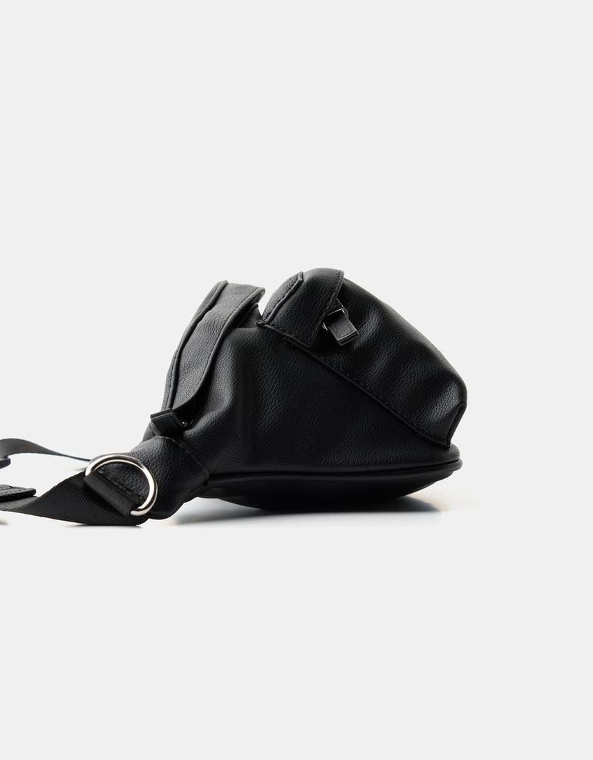 Sac banane poche avant-Noir-2