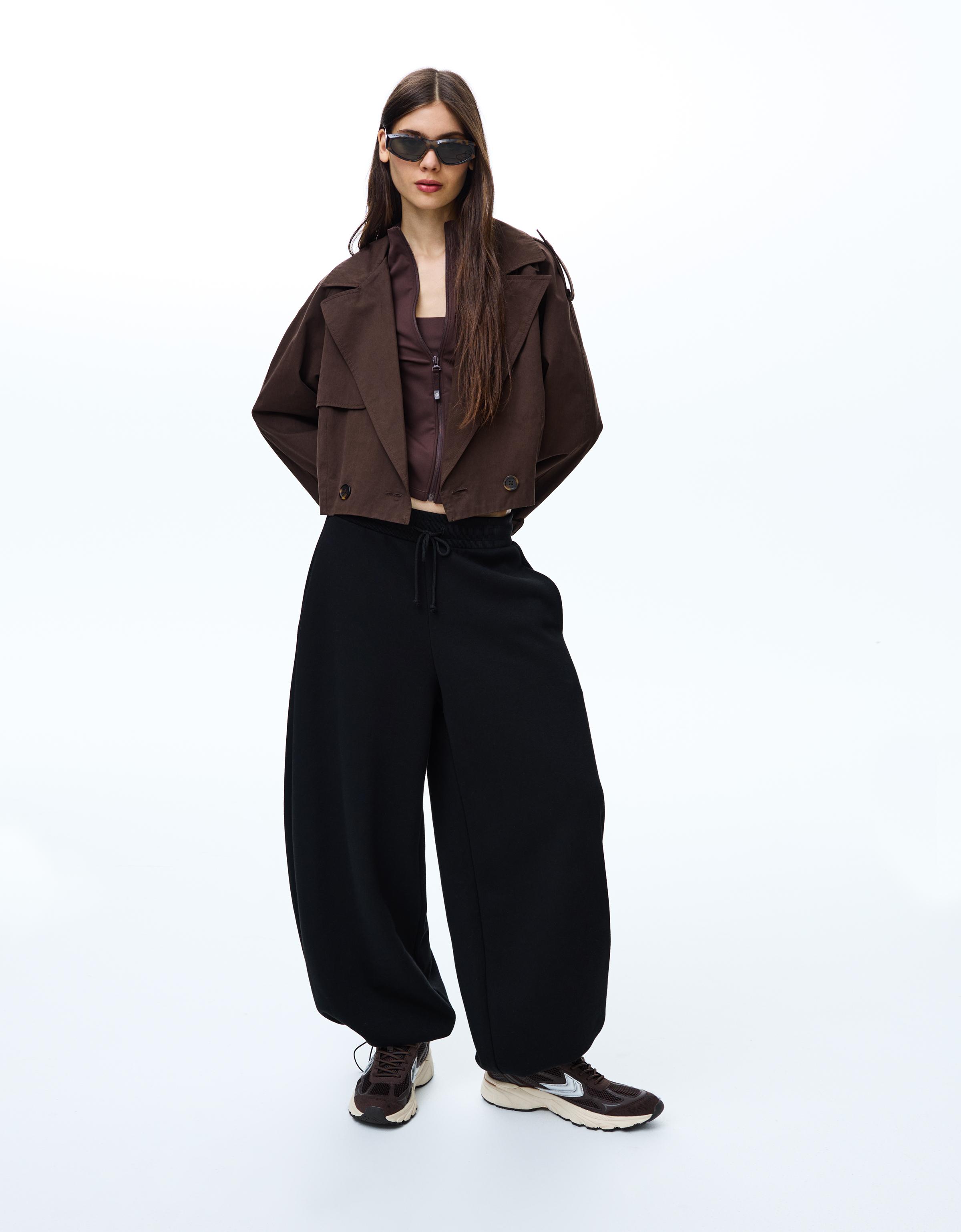 Stoperli barrel fit şardonlu pantolon - Görsel 167