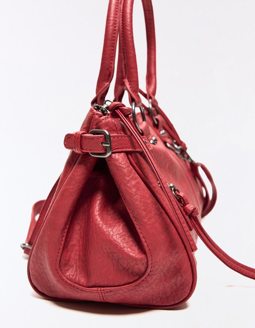 Zip-up bag-Red