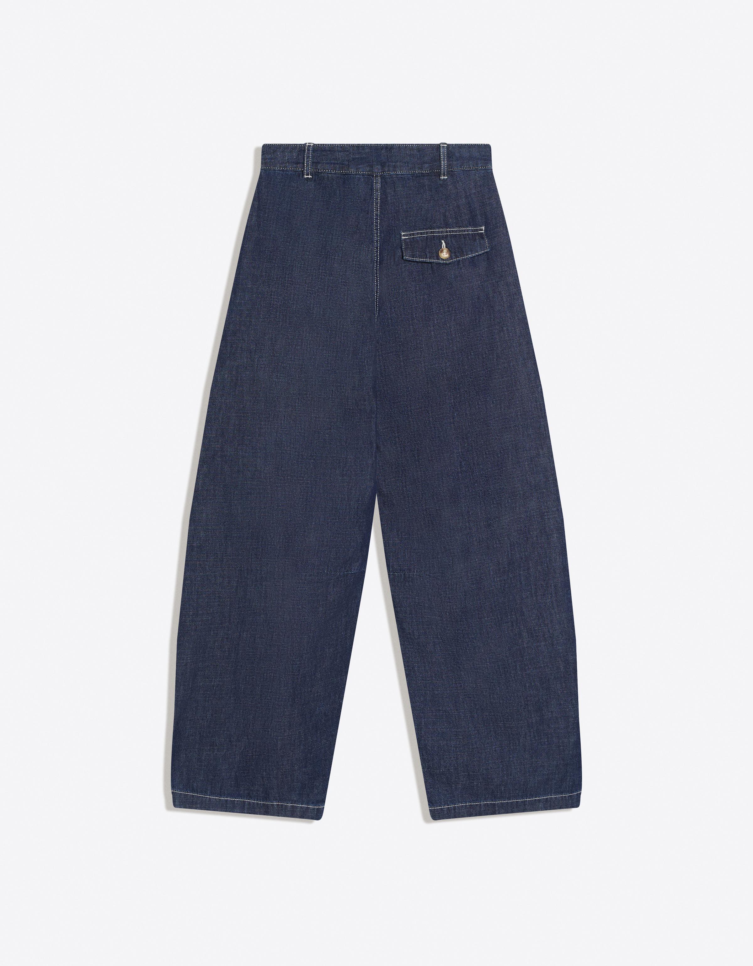 Düşük bel pilili balon jean - Görsel 8