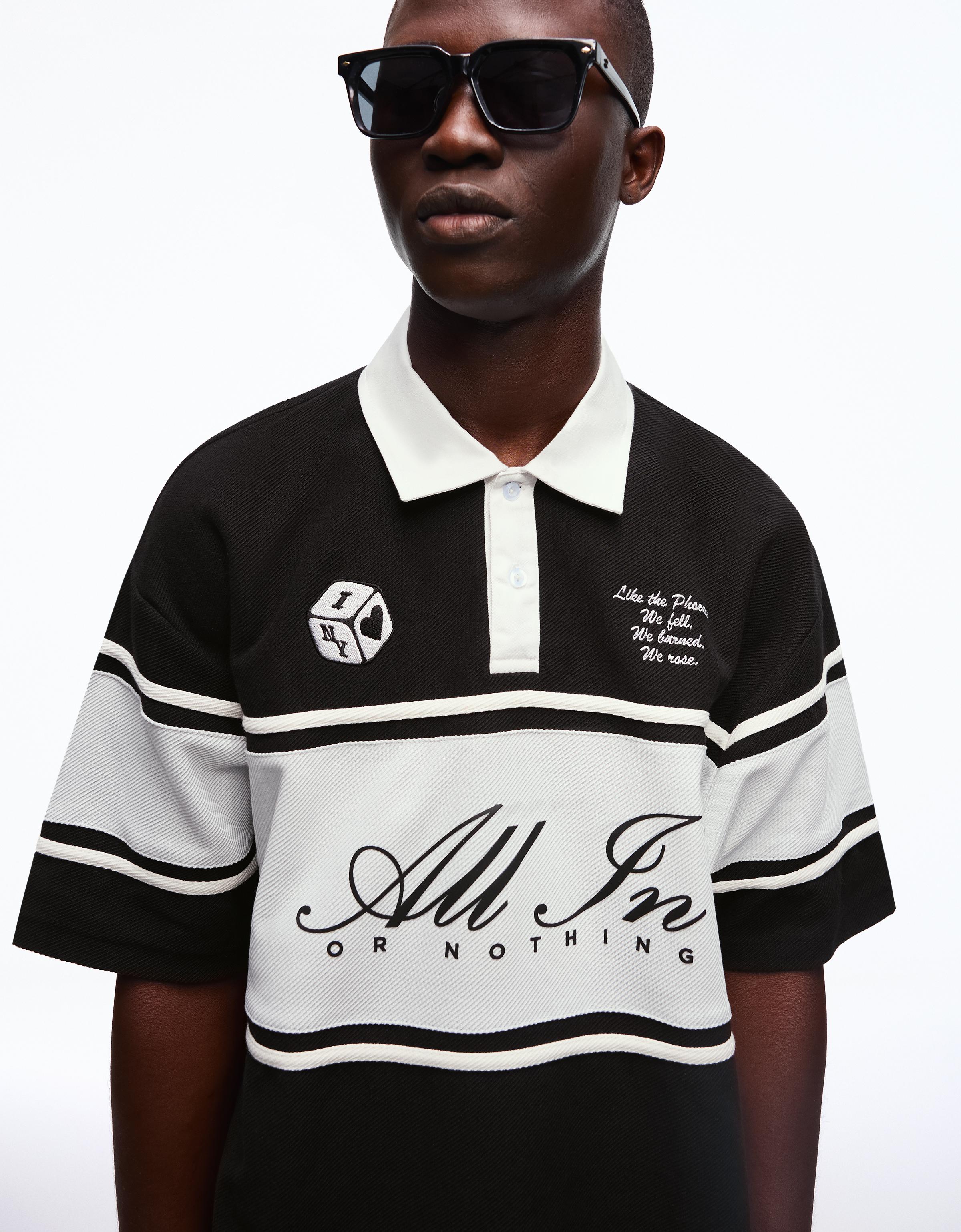 Boxy fit kısa kollu polo yaka tişört - Görsel 23