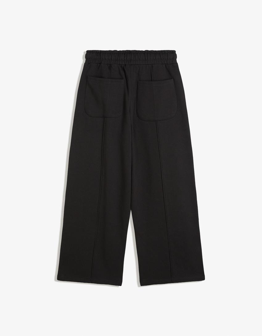 Calças super baggy-Preto-4