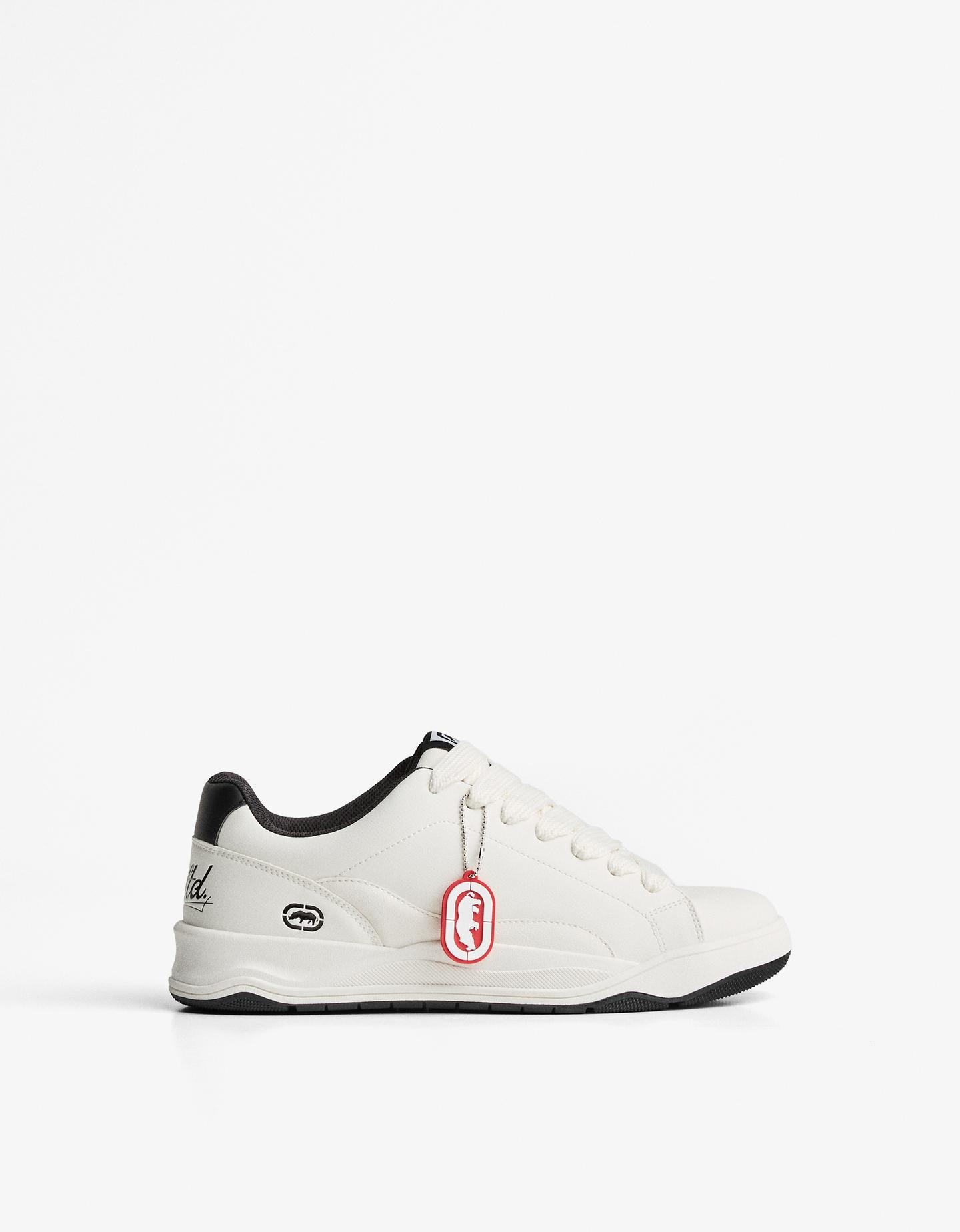 Bershka szerokie buty skate unltd biały