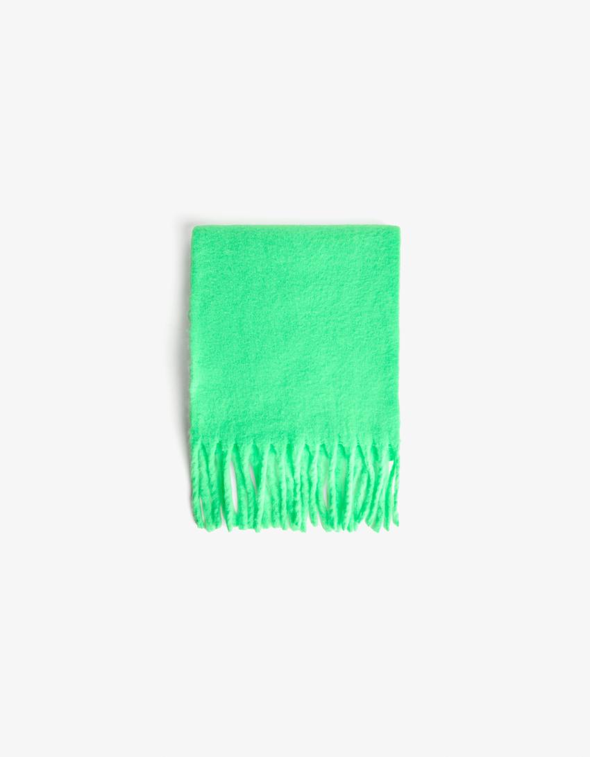 Solid-coloured scarf-Fuchsia