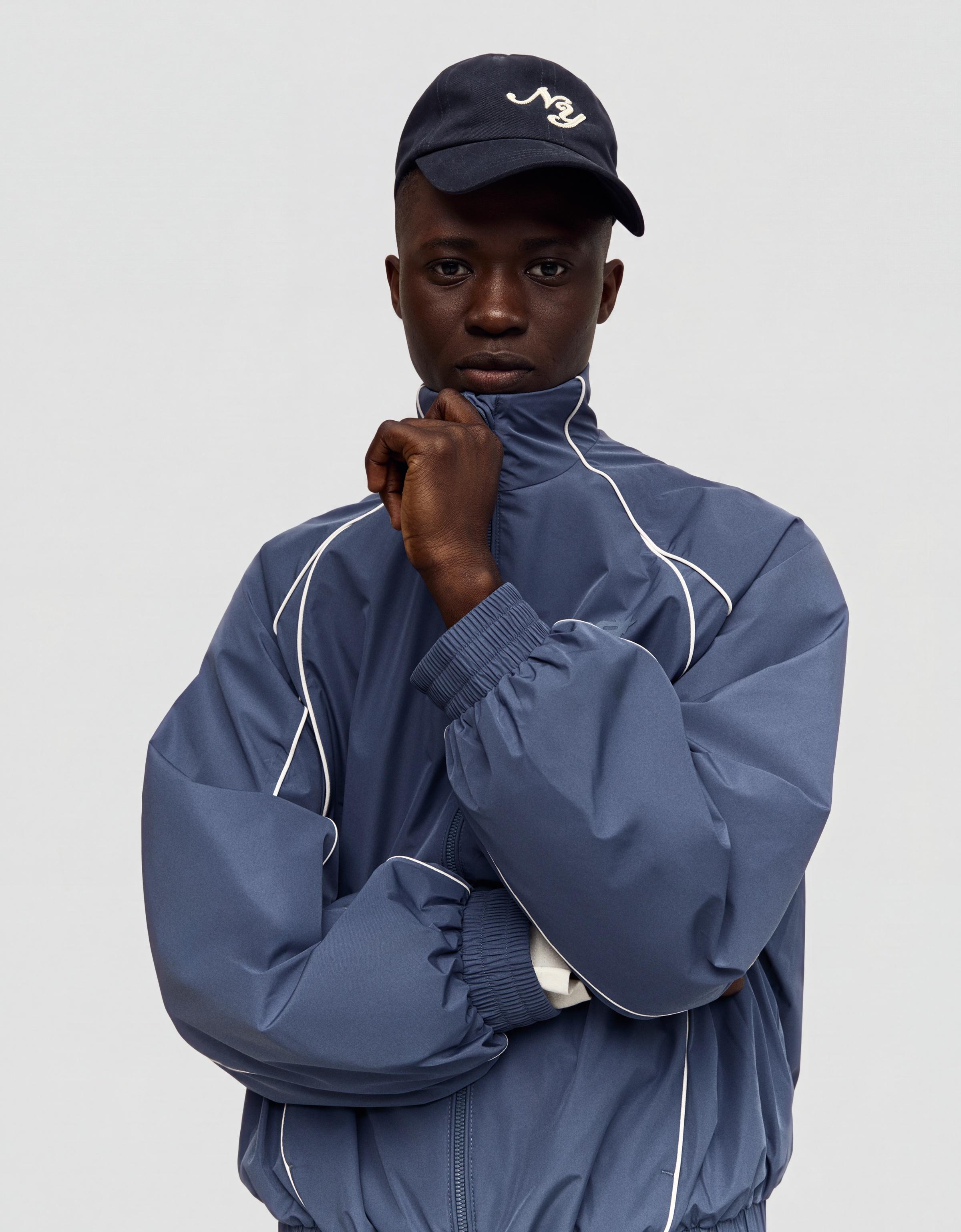 Contrast technical jacket — Blue