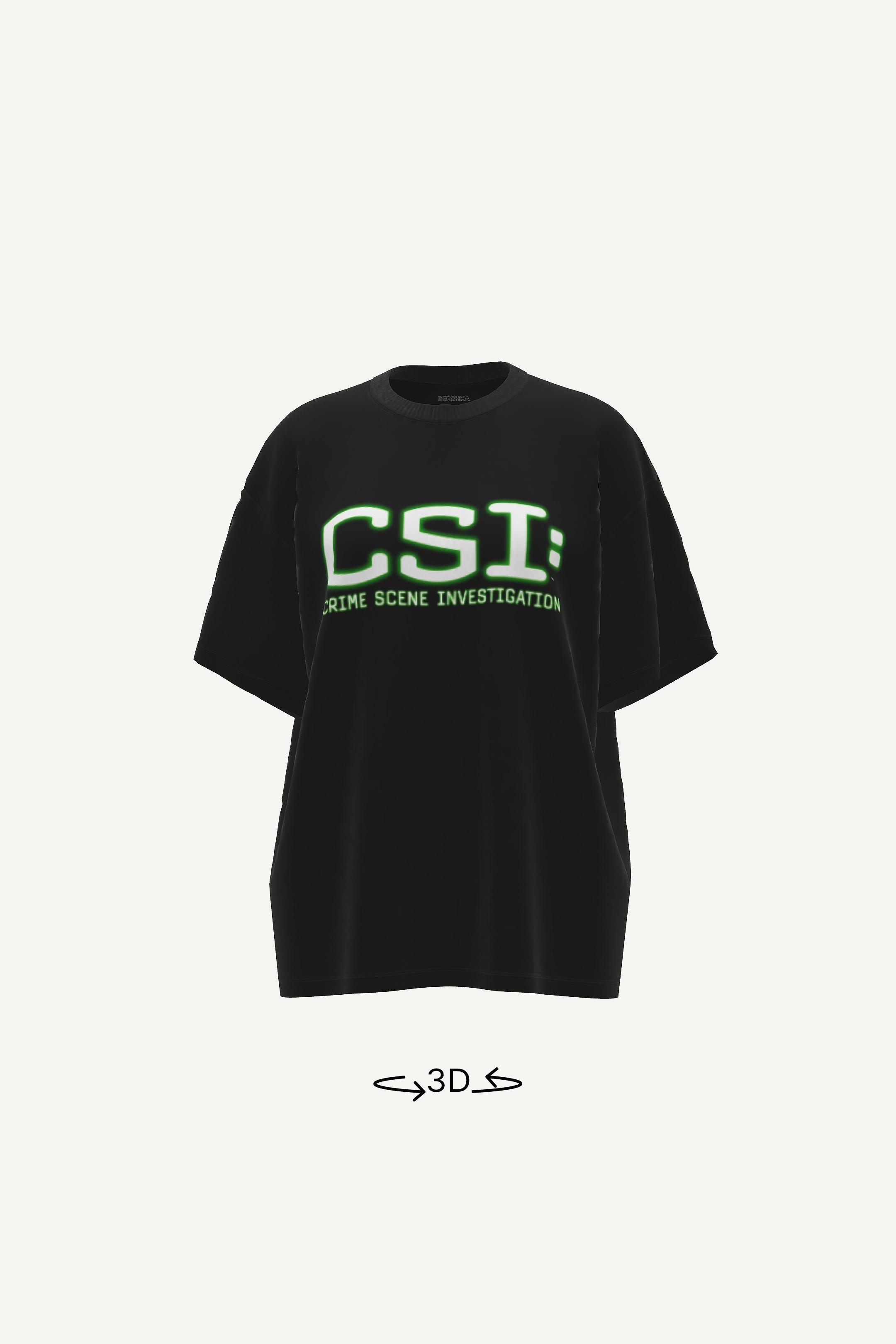 CSI short sleeve T-shirt-Black-0