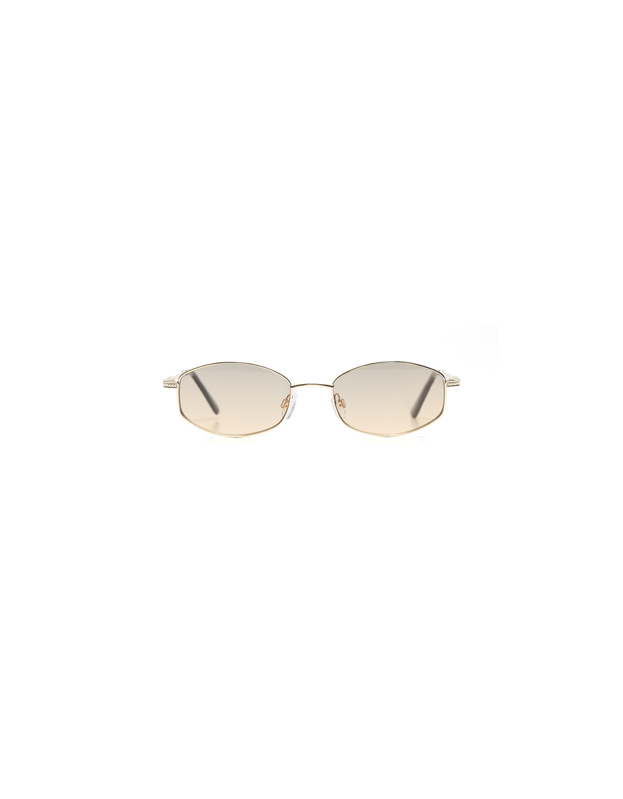 Metal frame sunglasses — Beige