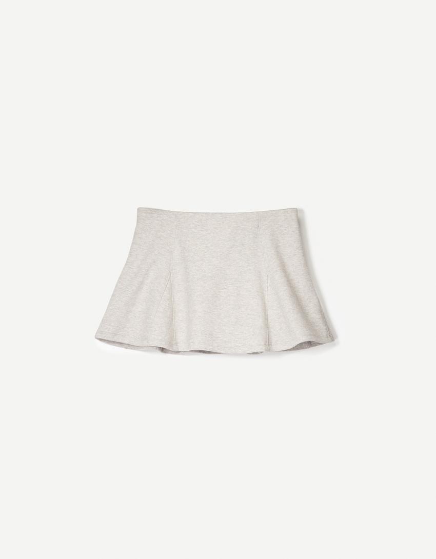 Mini skirt-Grey-5