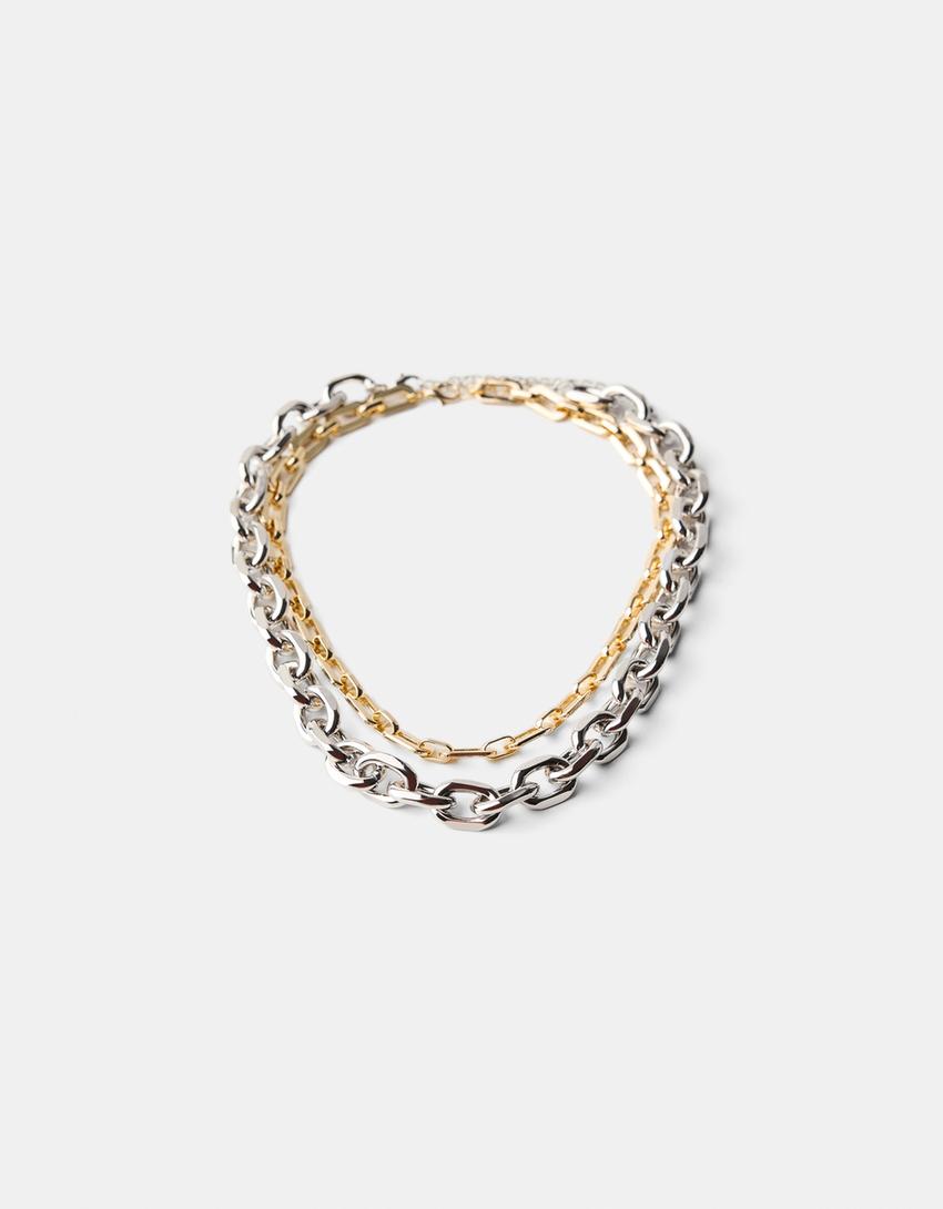 Lot 2 colliers chaîne Signature Edition-Argent-2