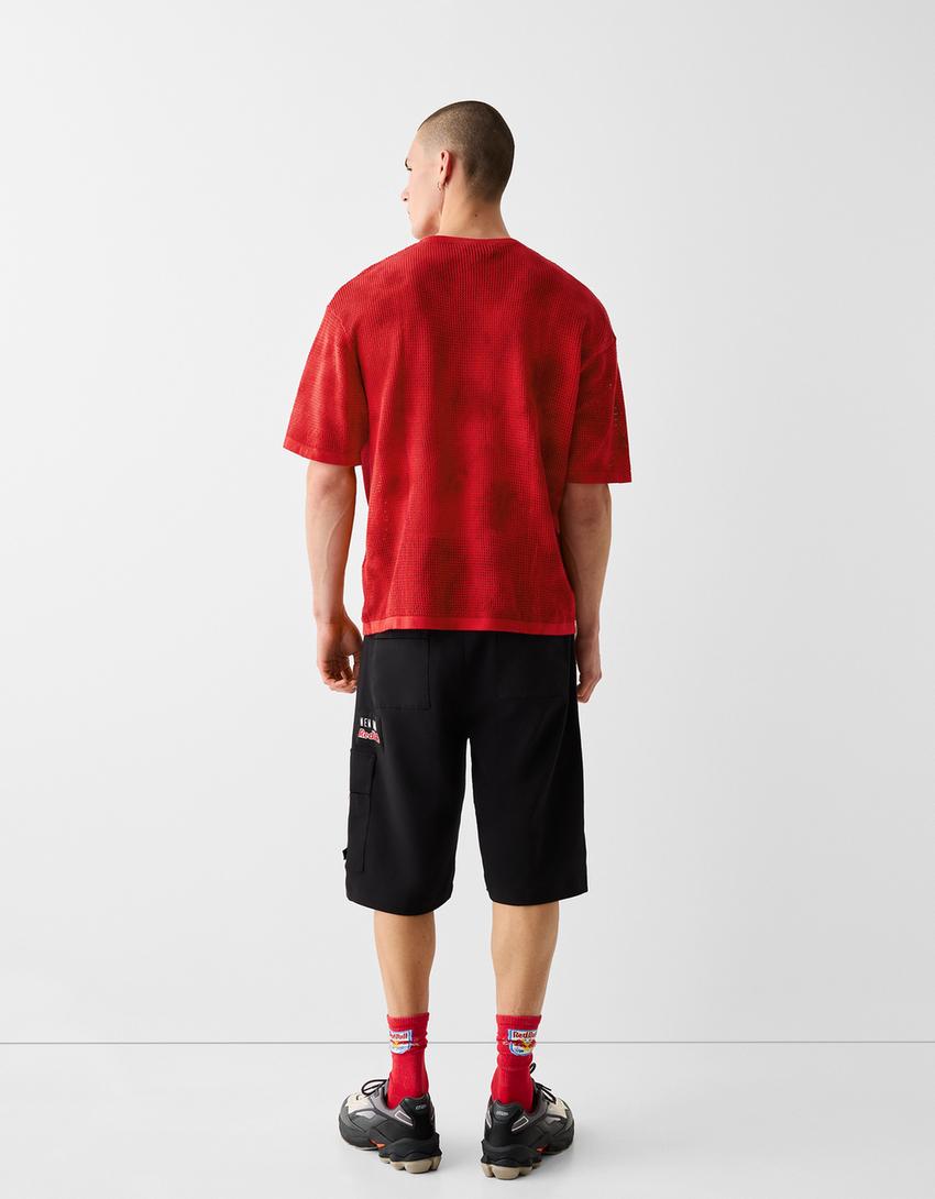 T-shirt New York Red Bulls mesh tie-dye-Rouge-2