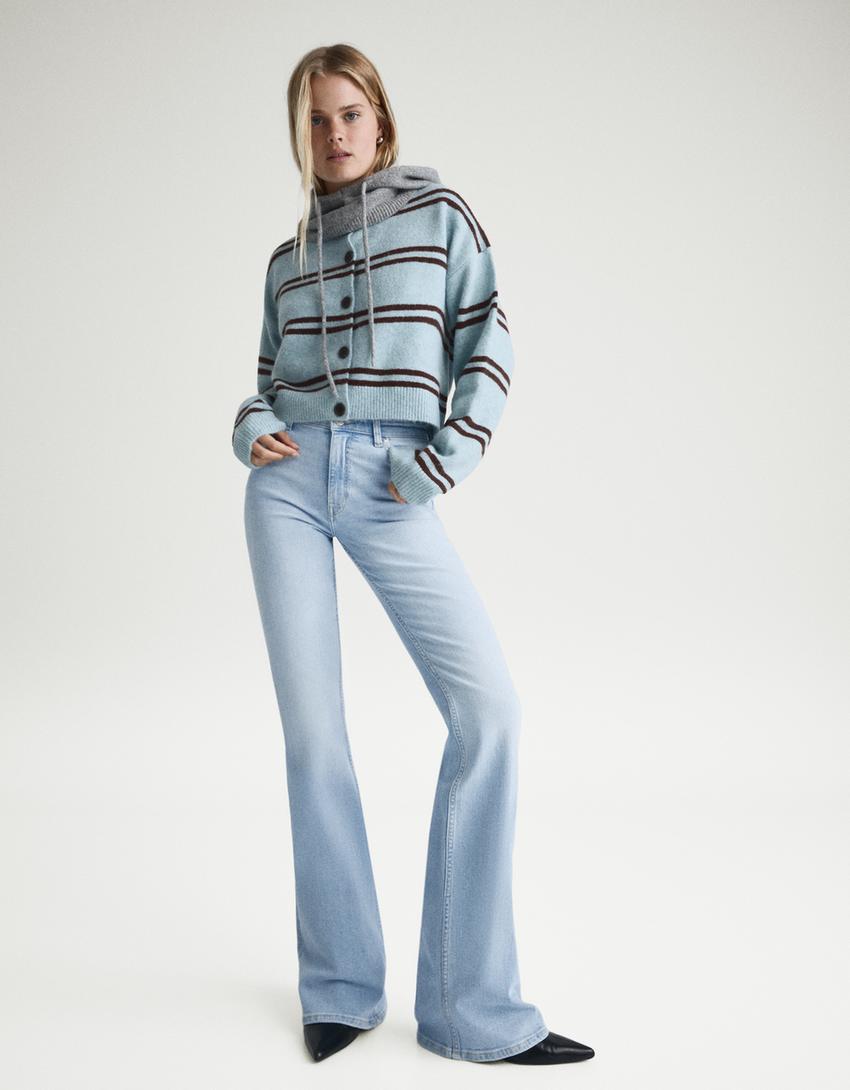 Flared jeans-Light blue