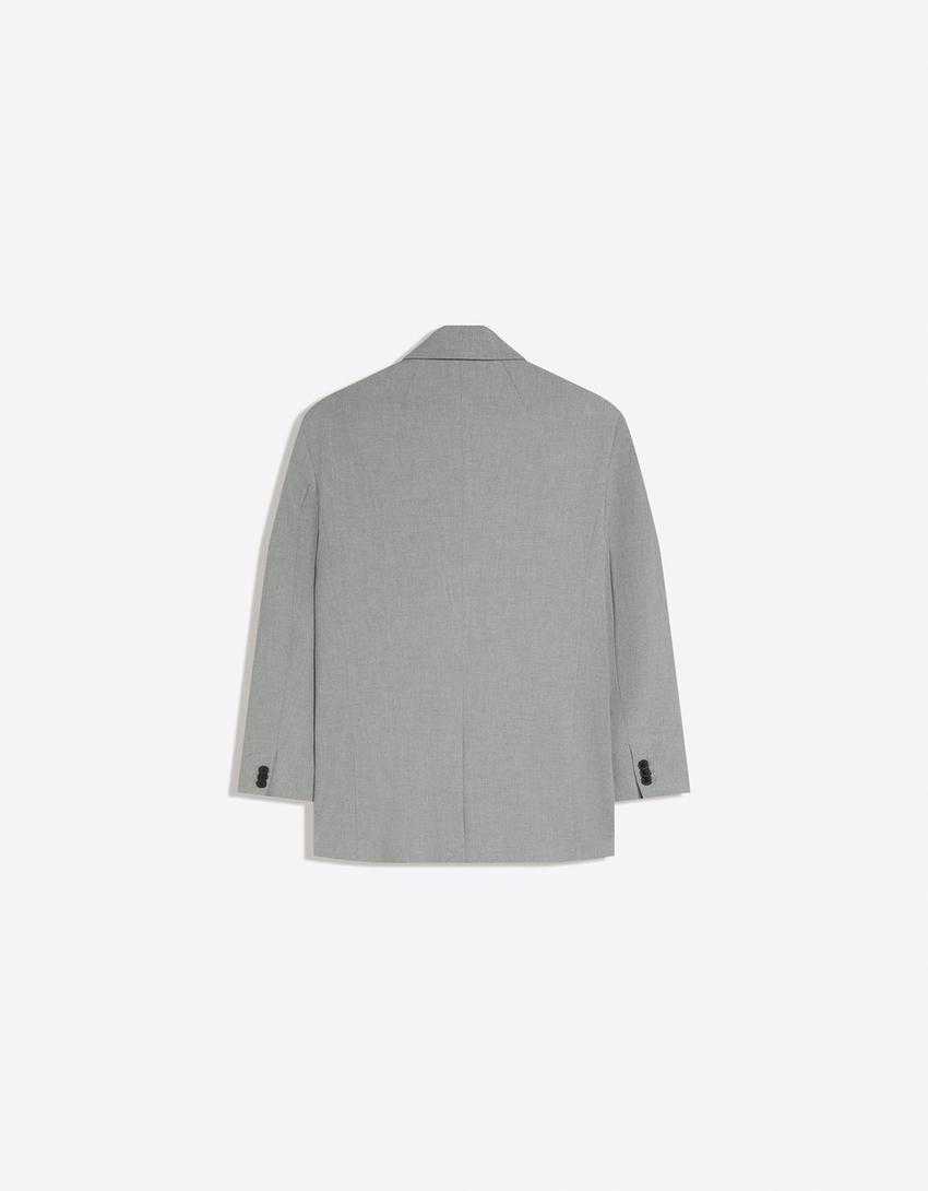 Oversize blazer-Grey