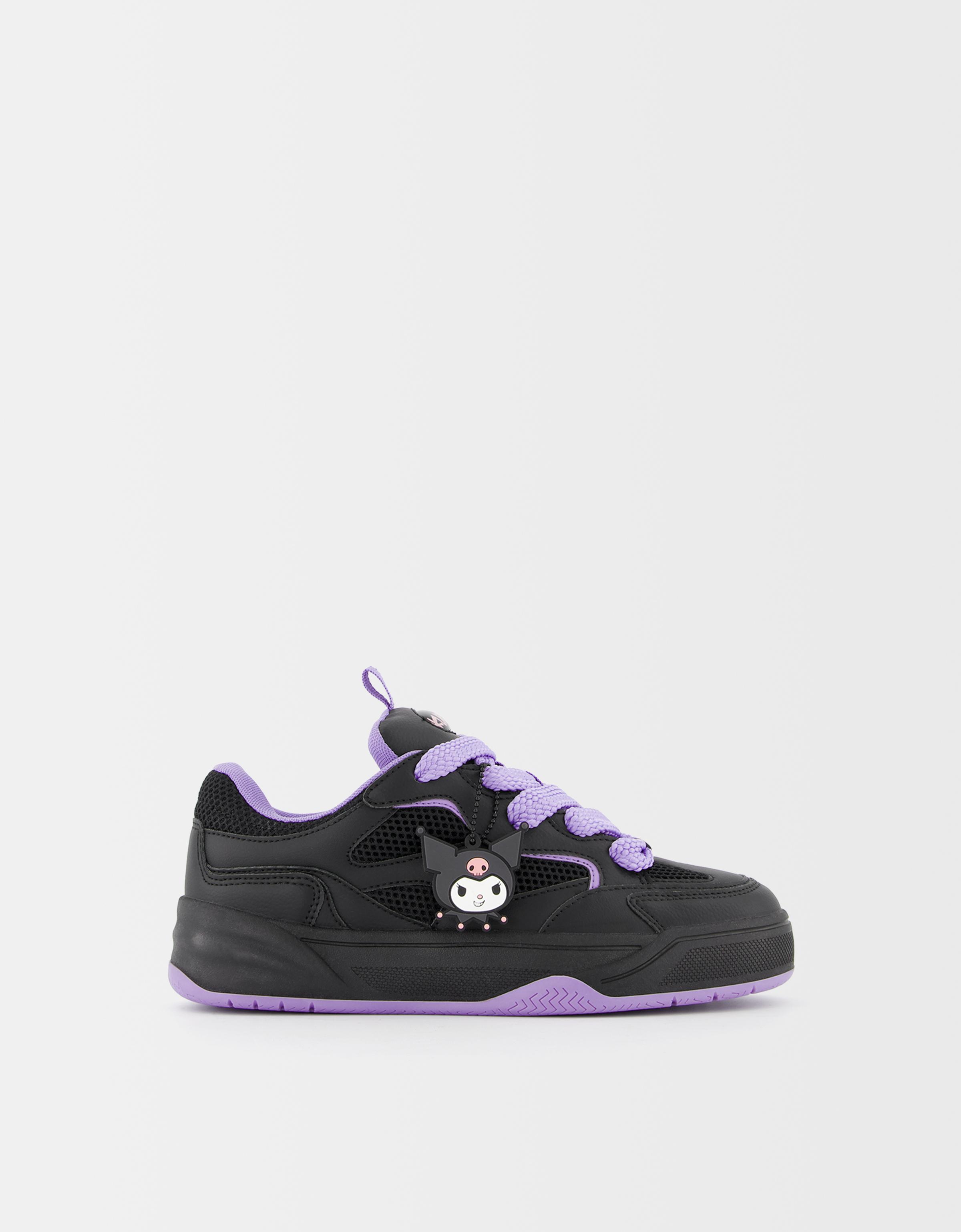 Bershka Skate-Sneaker Kuromi Damen 40 Schwarz