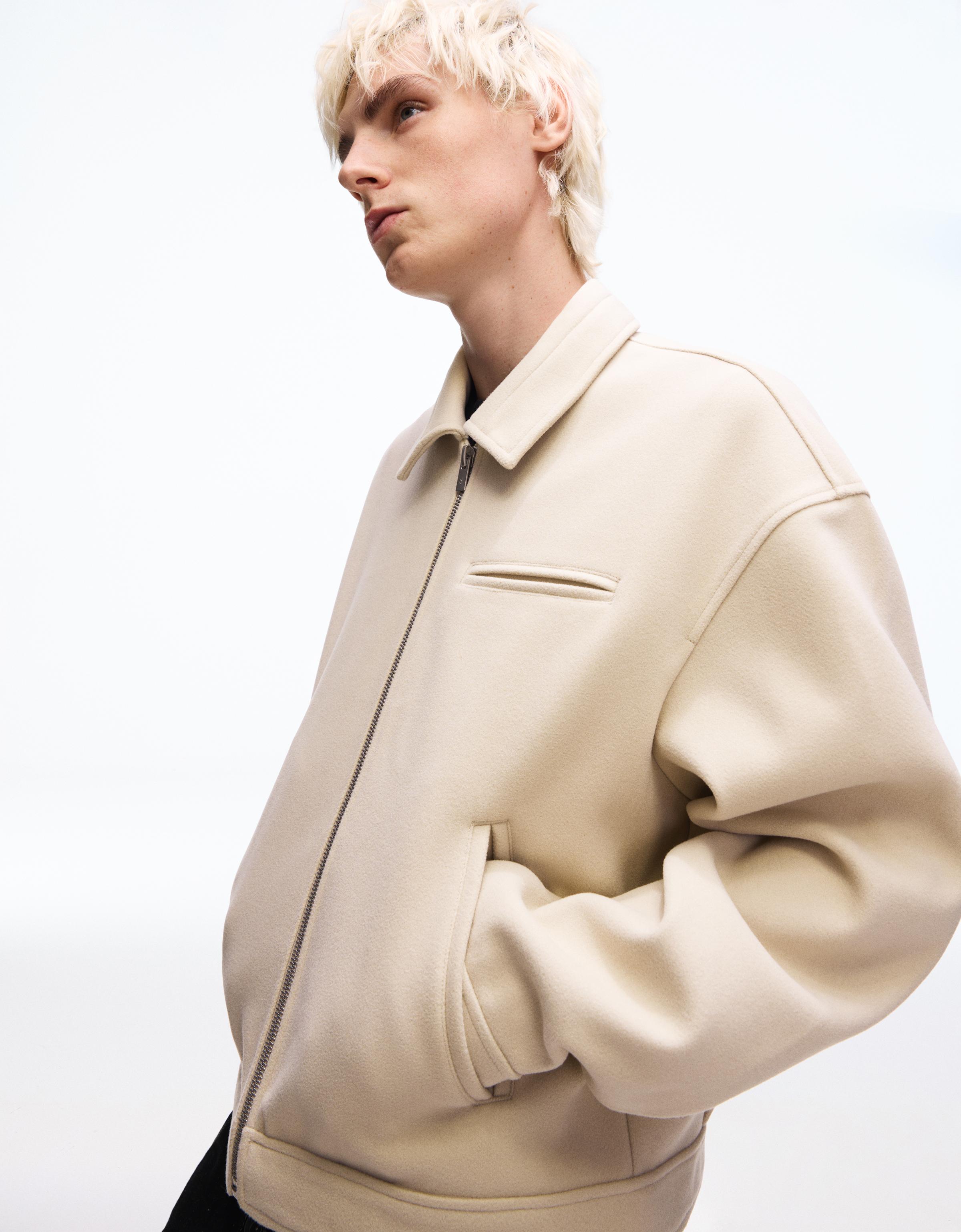 Fermuarlı kumaş ceket - Görsel 32