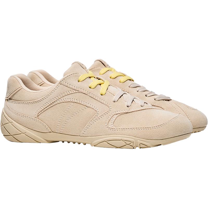 Flat sole trainers — SAND