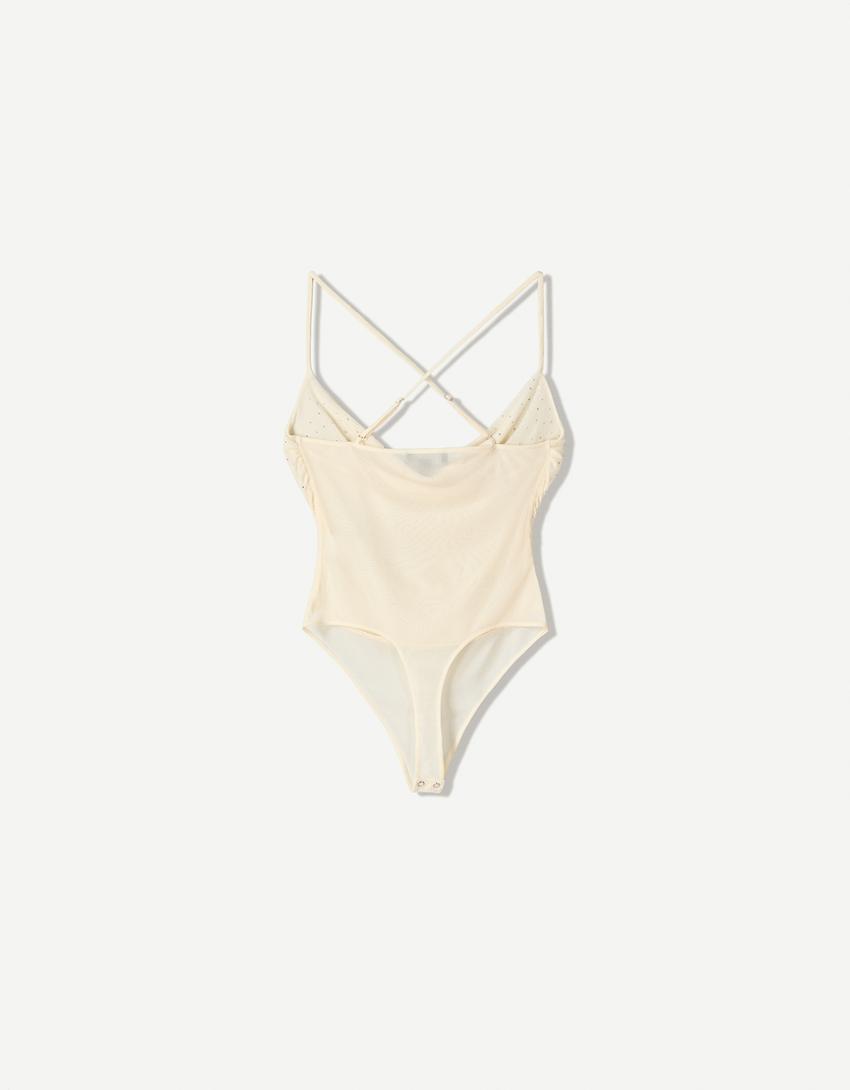 Body alças mesh strass-Cru-4