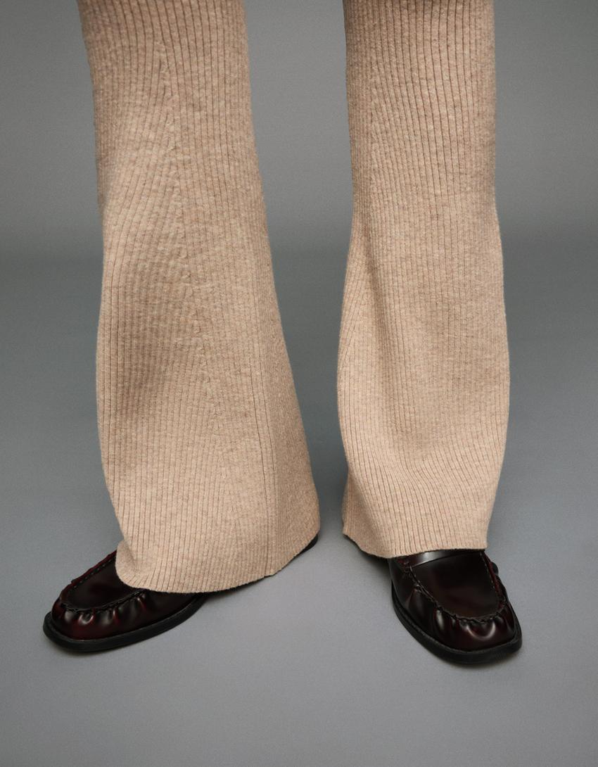 Pantalón punto wide leg-Arena
