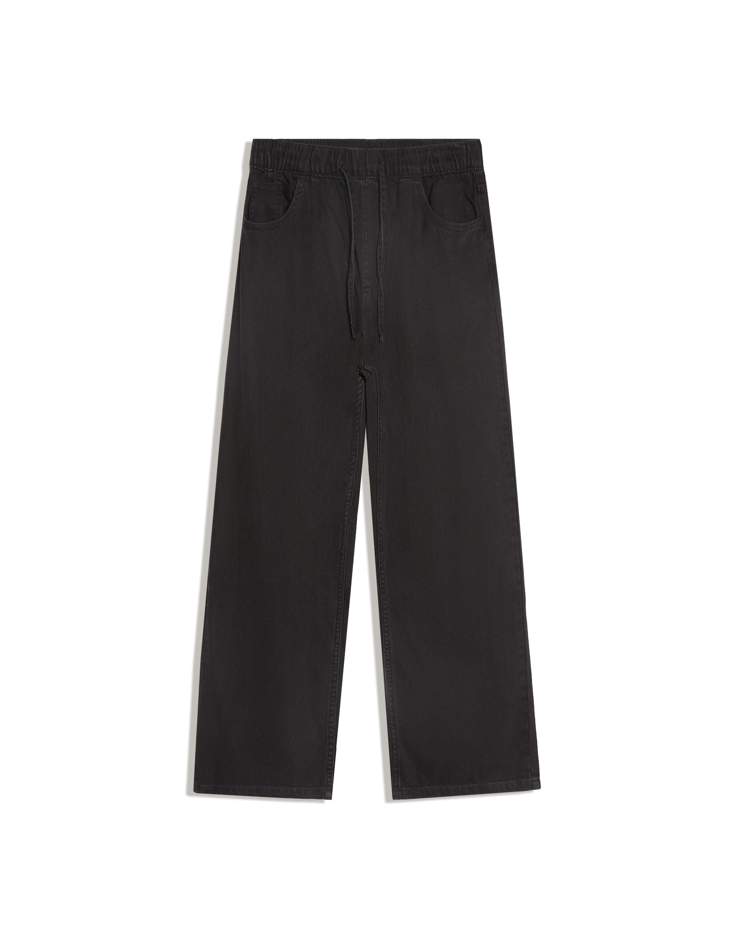 Straight jogger jeans — Black