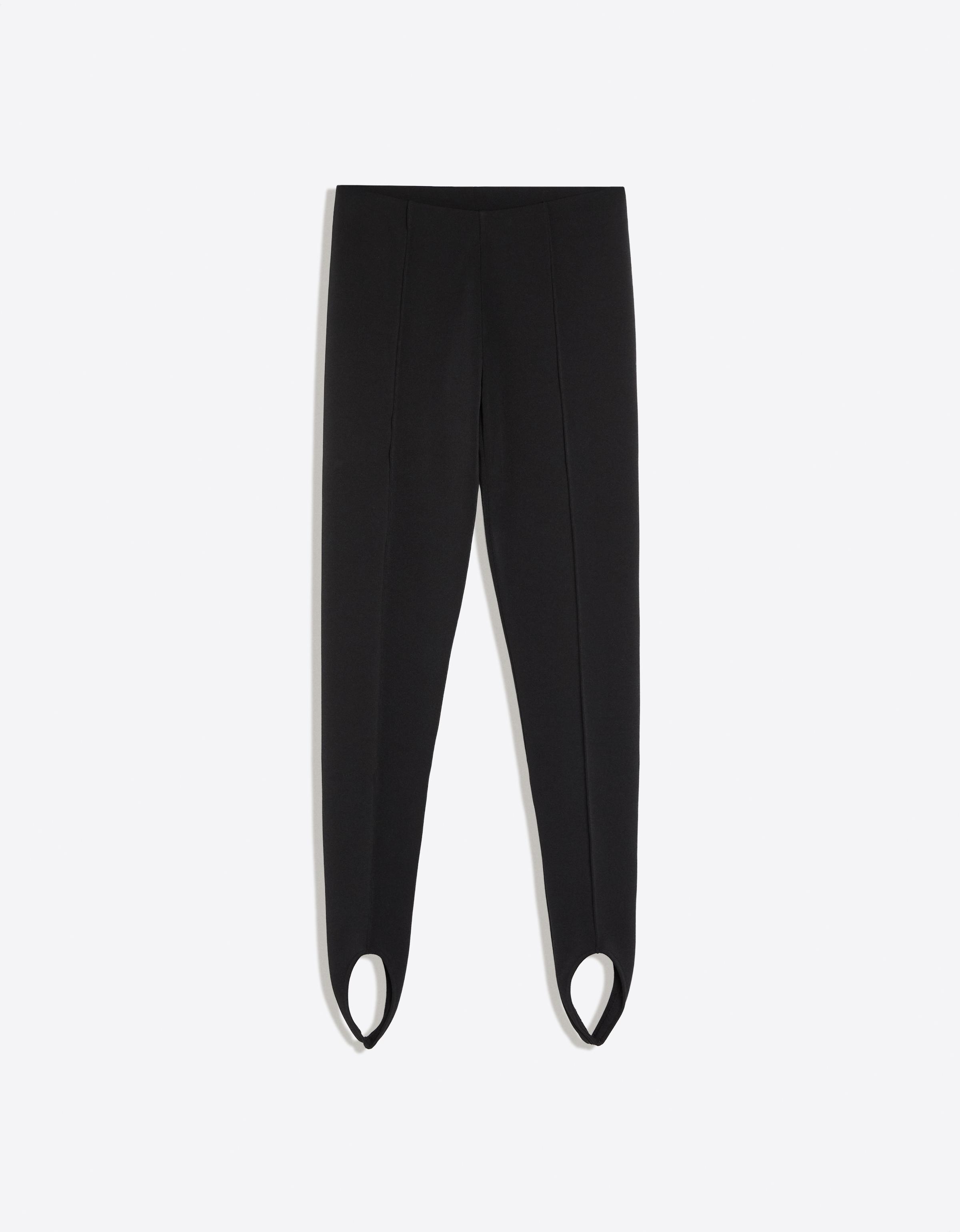 Bershka Legginsy Ze Strzemionami Kobieta Czarny