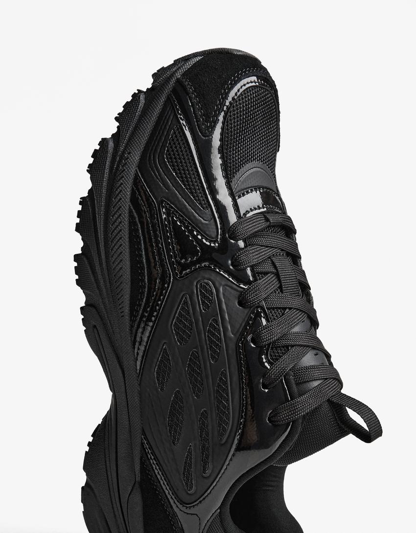 Sportiv casual multi-piese-Negru