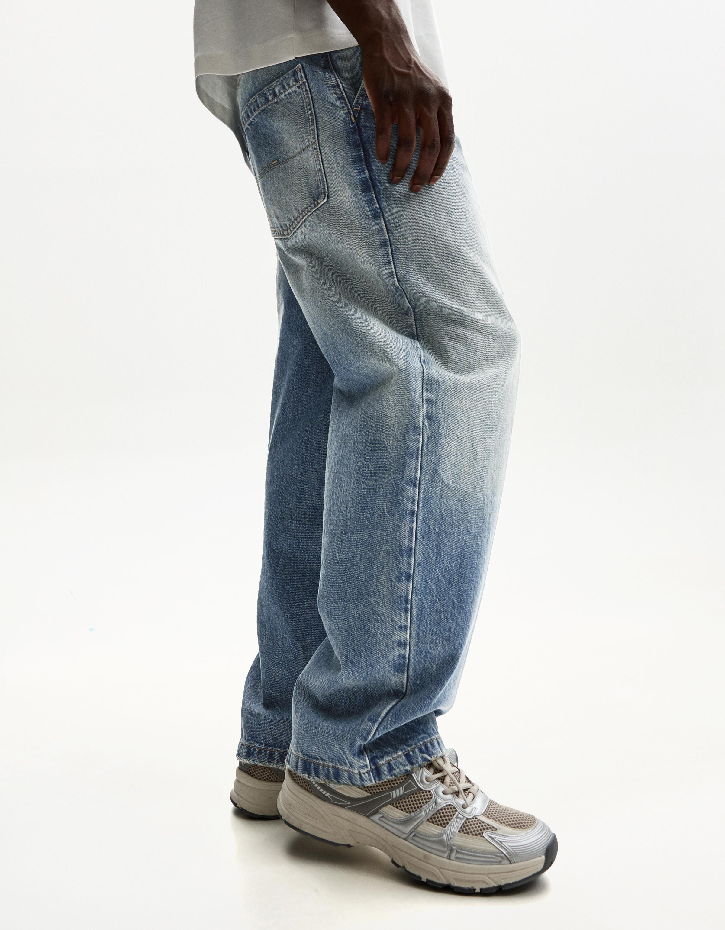 Faded-effect skater fit jeans - Jeans - BSK Teen | Bershka