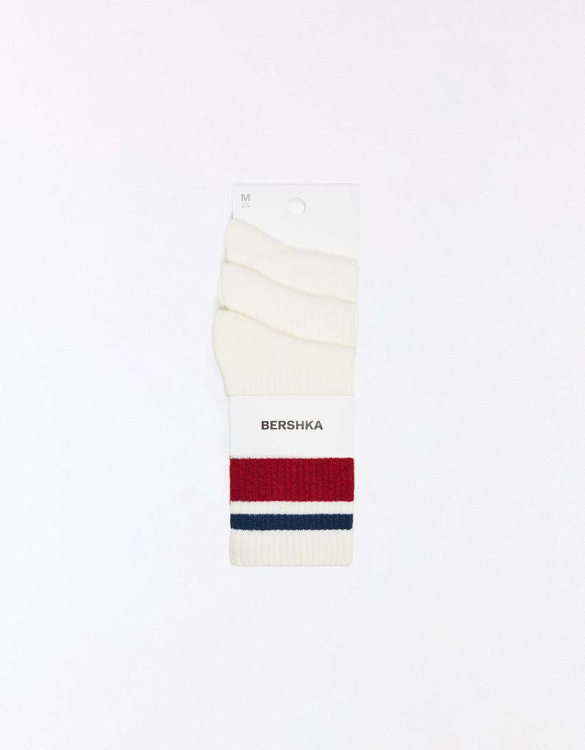 Retro socks pack-White
