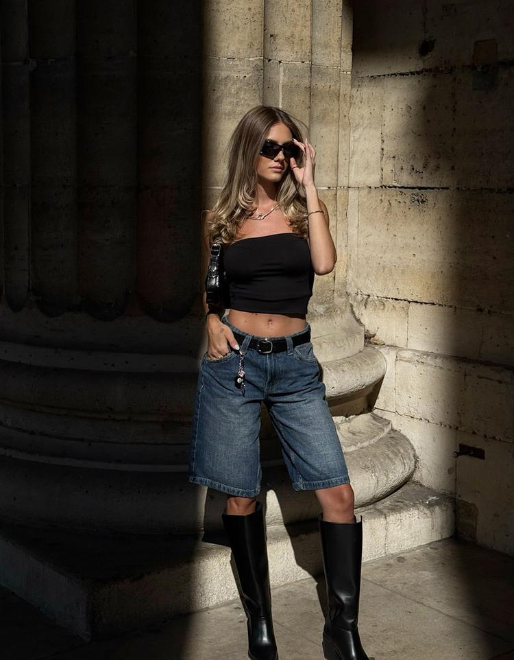 Baggy denim şort