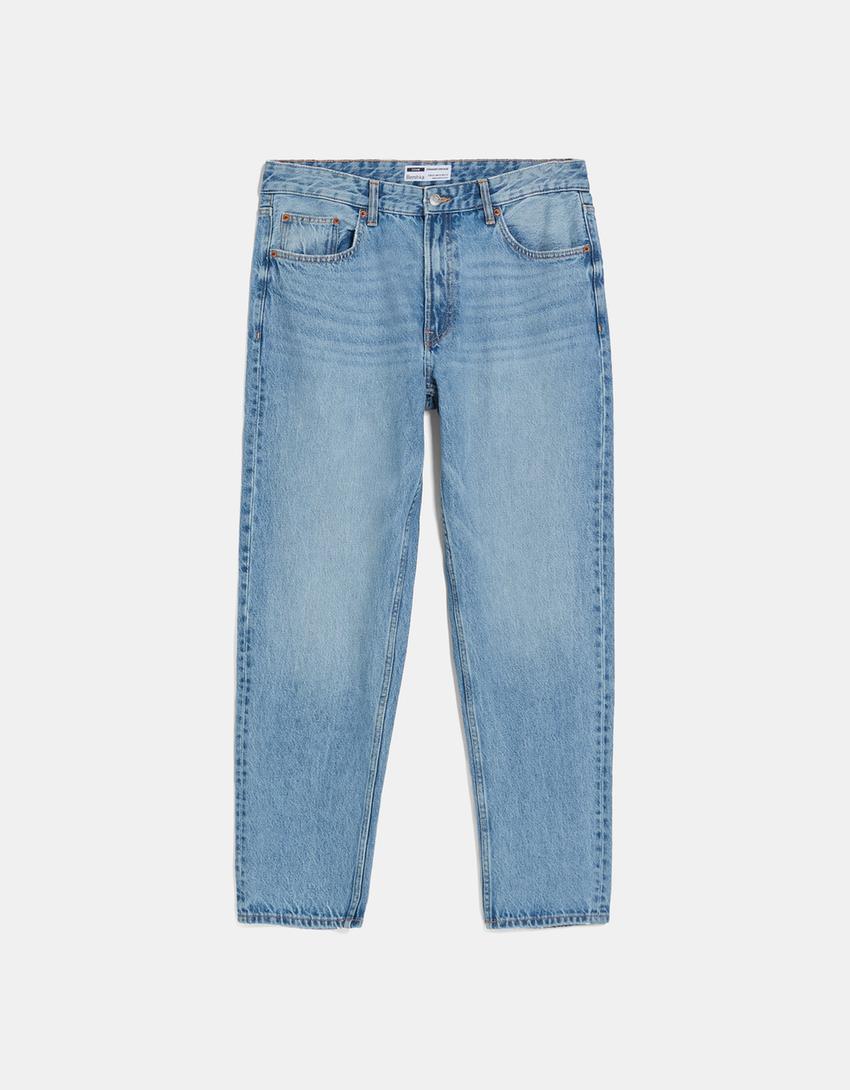 Jeans straight-Azul lavado-5