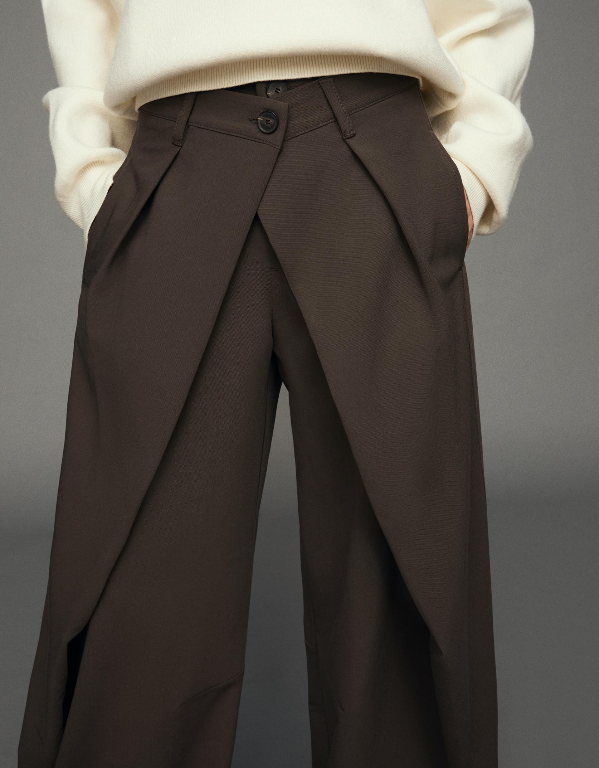 Панталон barrel с басти