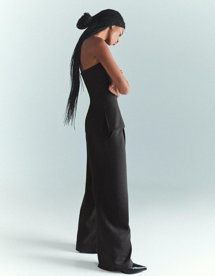 Voluminous top and trousers set-Voluminous top and trousers set