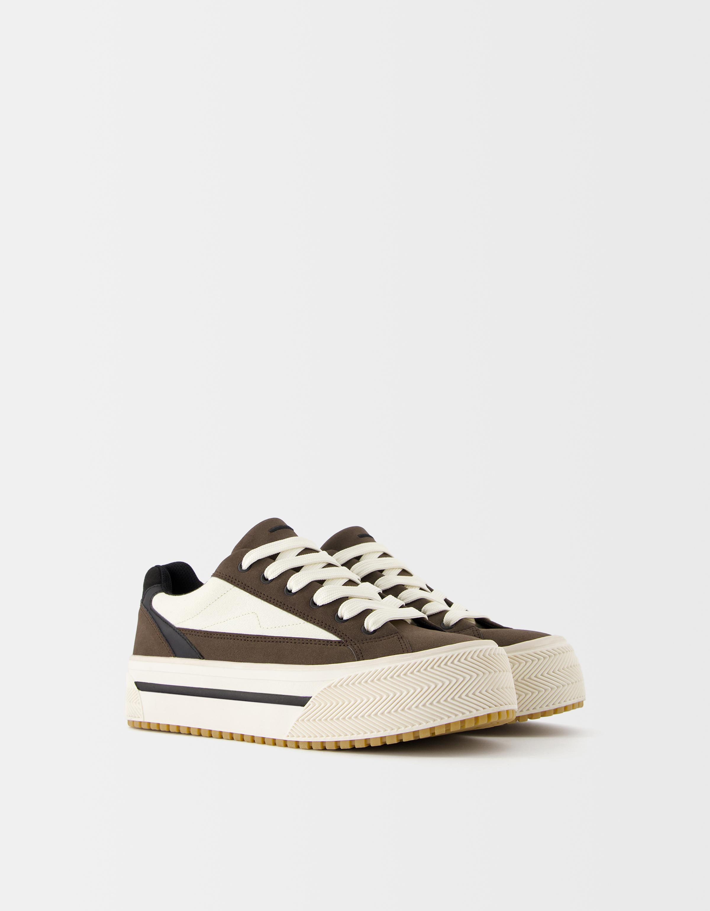 Bershka Herrensneaker Mit Plateau Herren 45 Braun