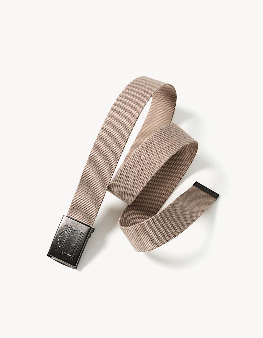 Woven belt ARIES X BERSHKA-Cream