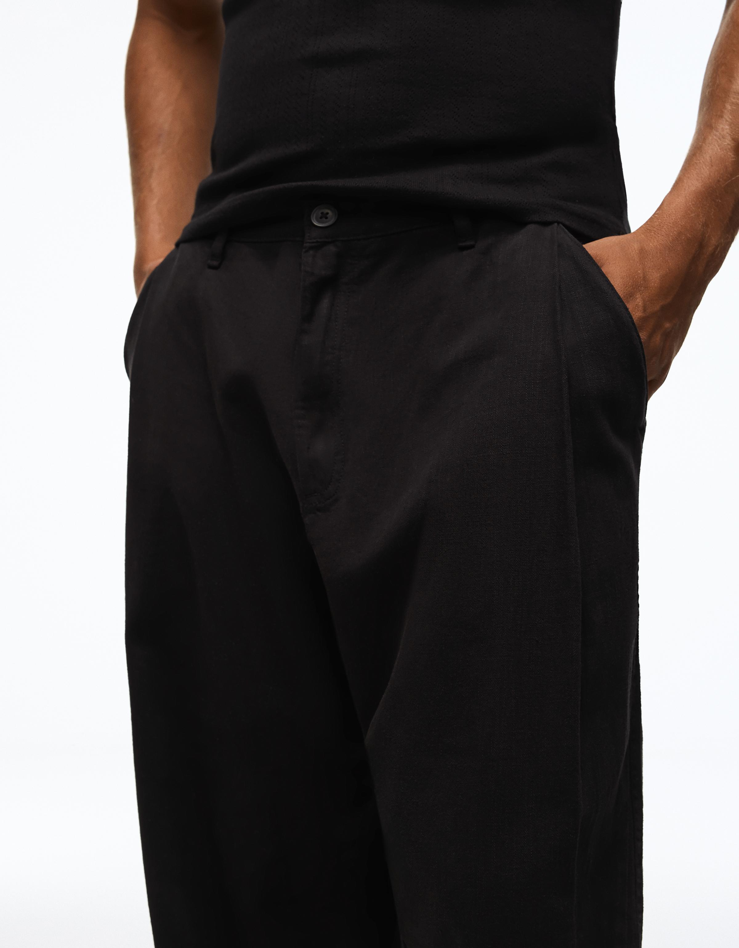 Ketenli super baggy fit pantolon - Görsel 116