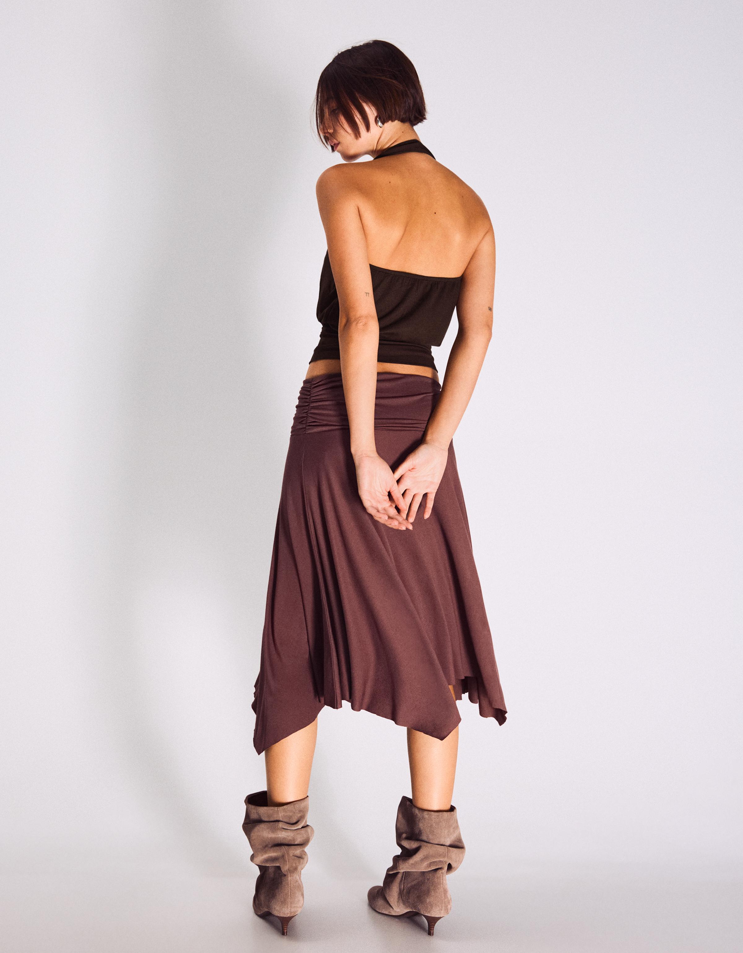 Kruvaze büzgülü peplum top - Görsel 54