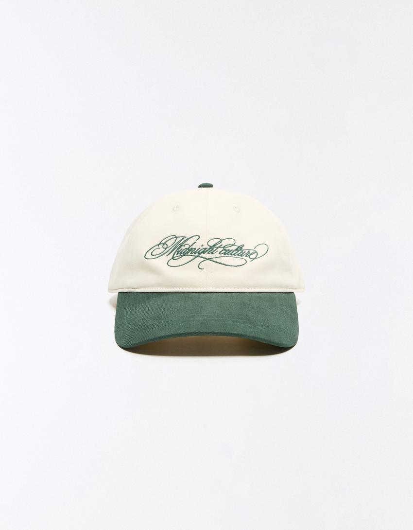 Gorra bordado-Blanco