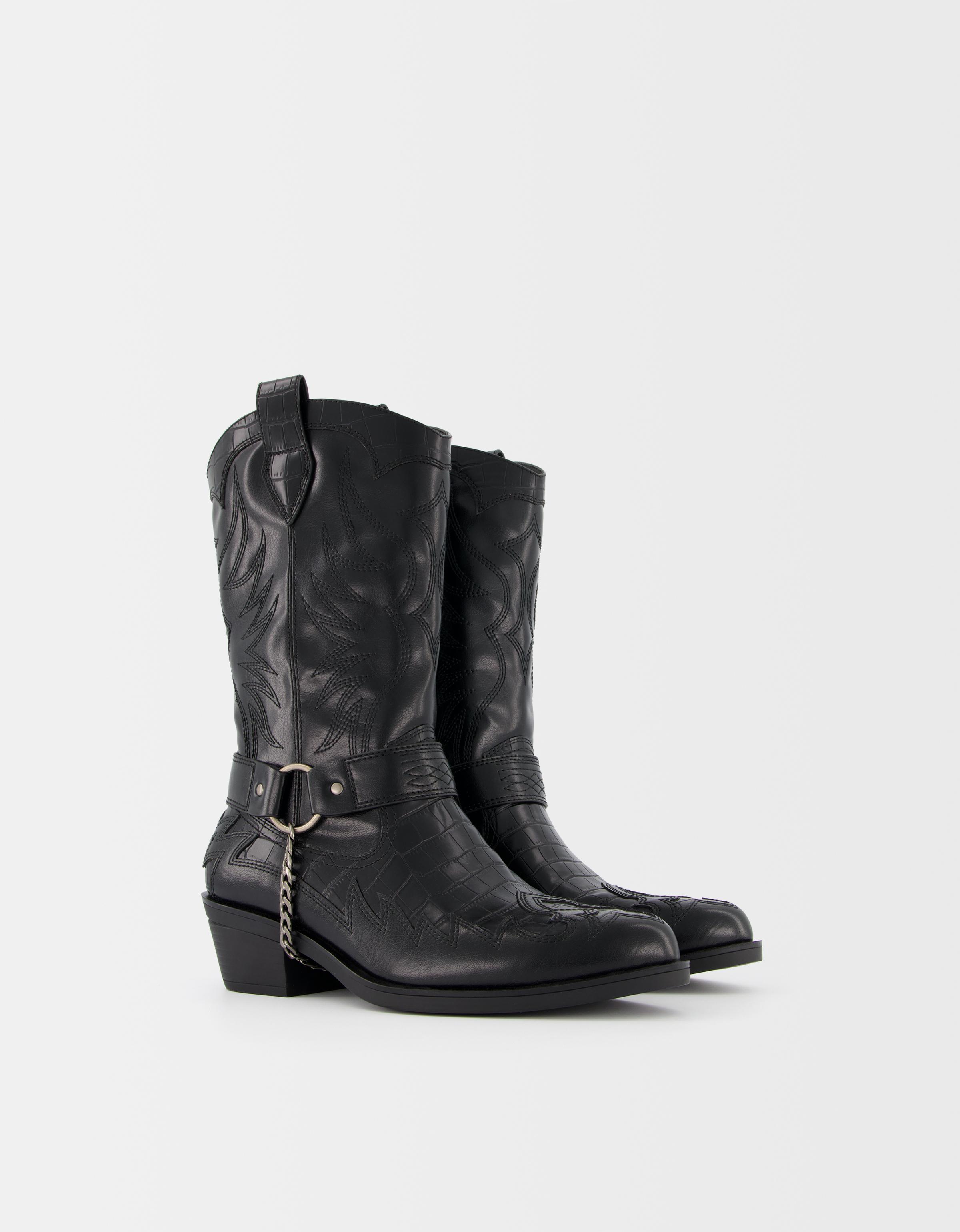 Bershka cowboy boots hotsell