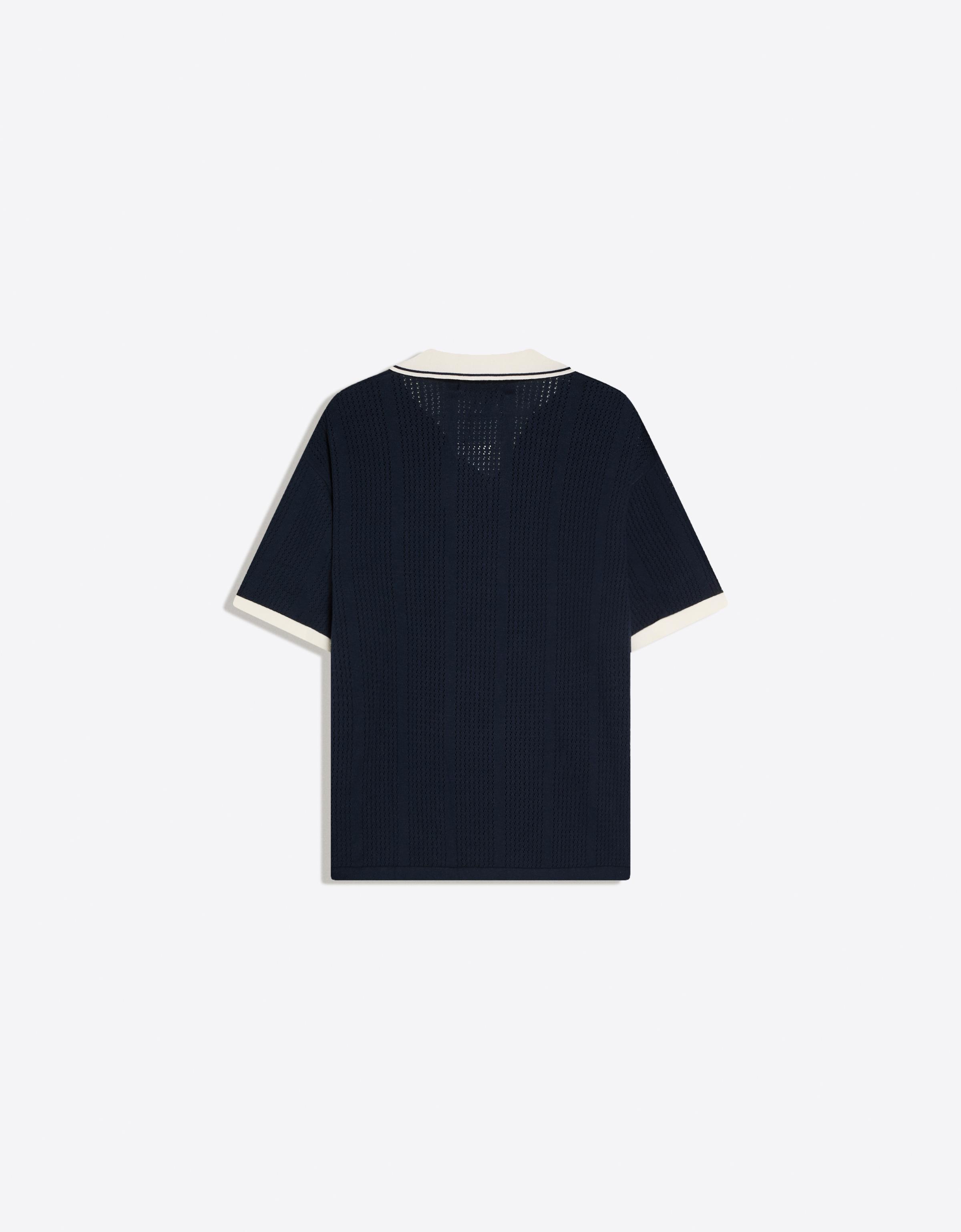 Bershka Kısa kollu baskılı polo yaka tişört görsel 5