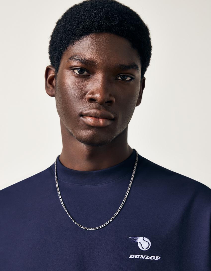 T-shirt Boxy fit DUNLOP-Marine