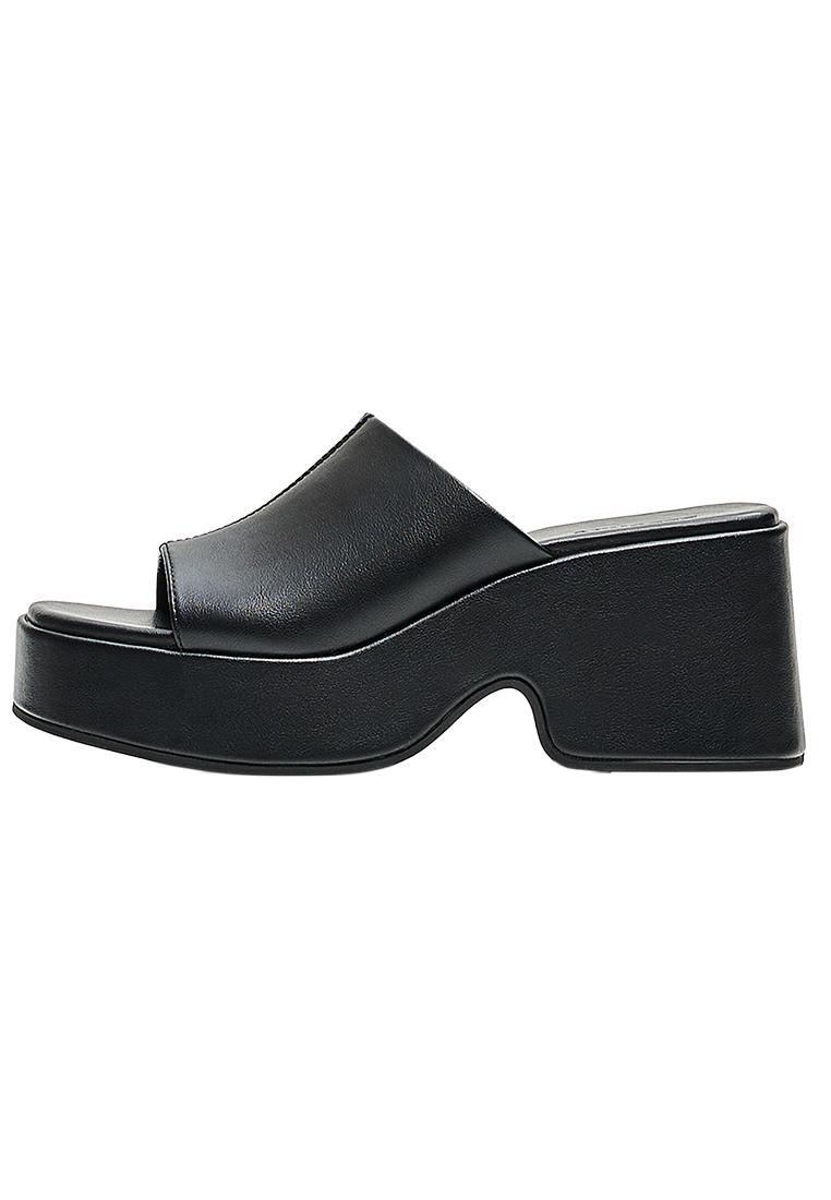 PLATFORM MULE SANDALS — BLACK (alternate view)