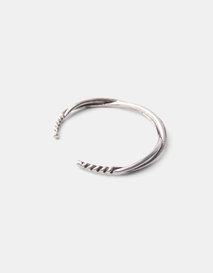 Lot 2 bracelets cuff-Argent-1