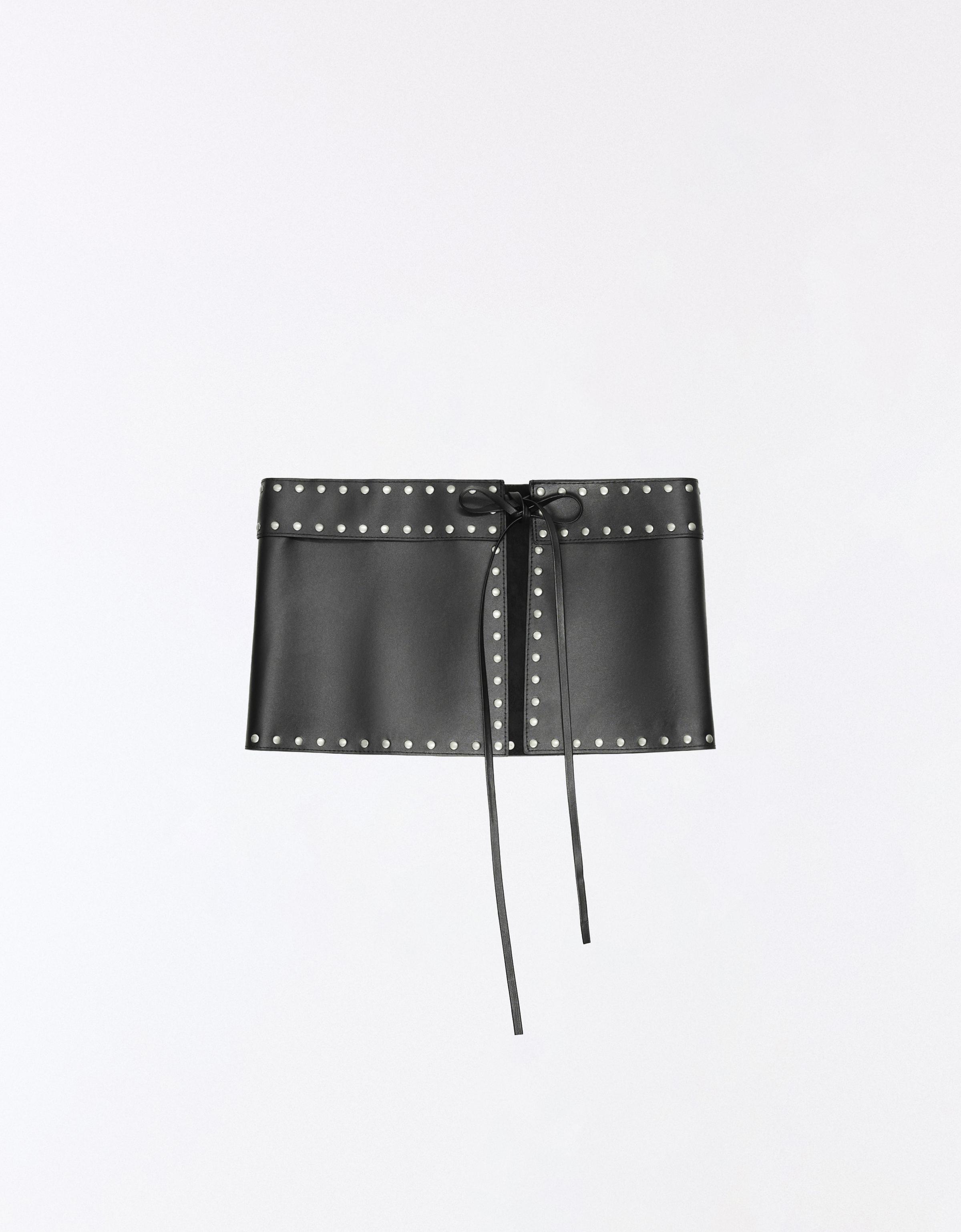 Studded clutch bag — Black