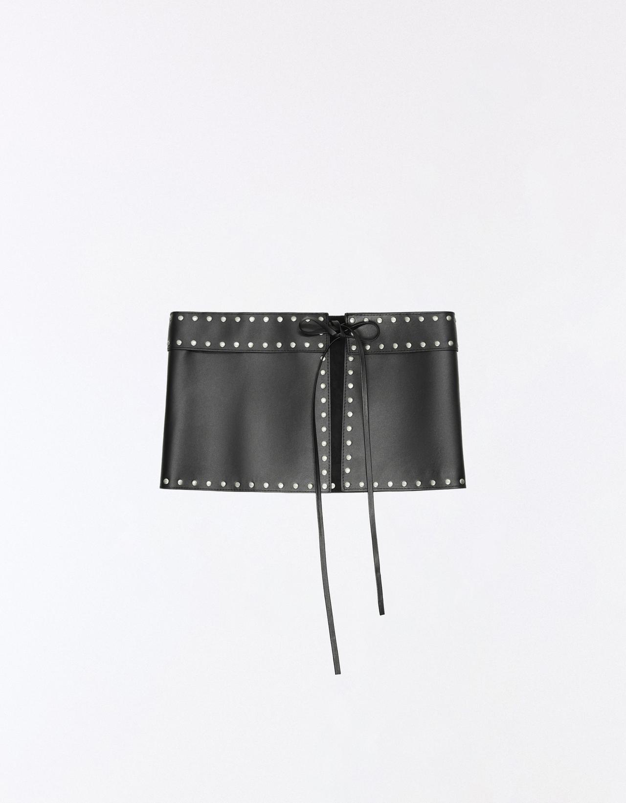 Studded clutch bag — Black