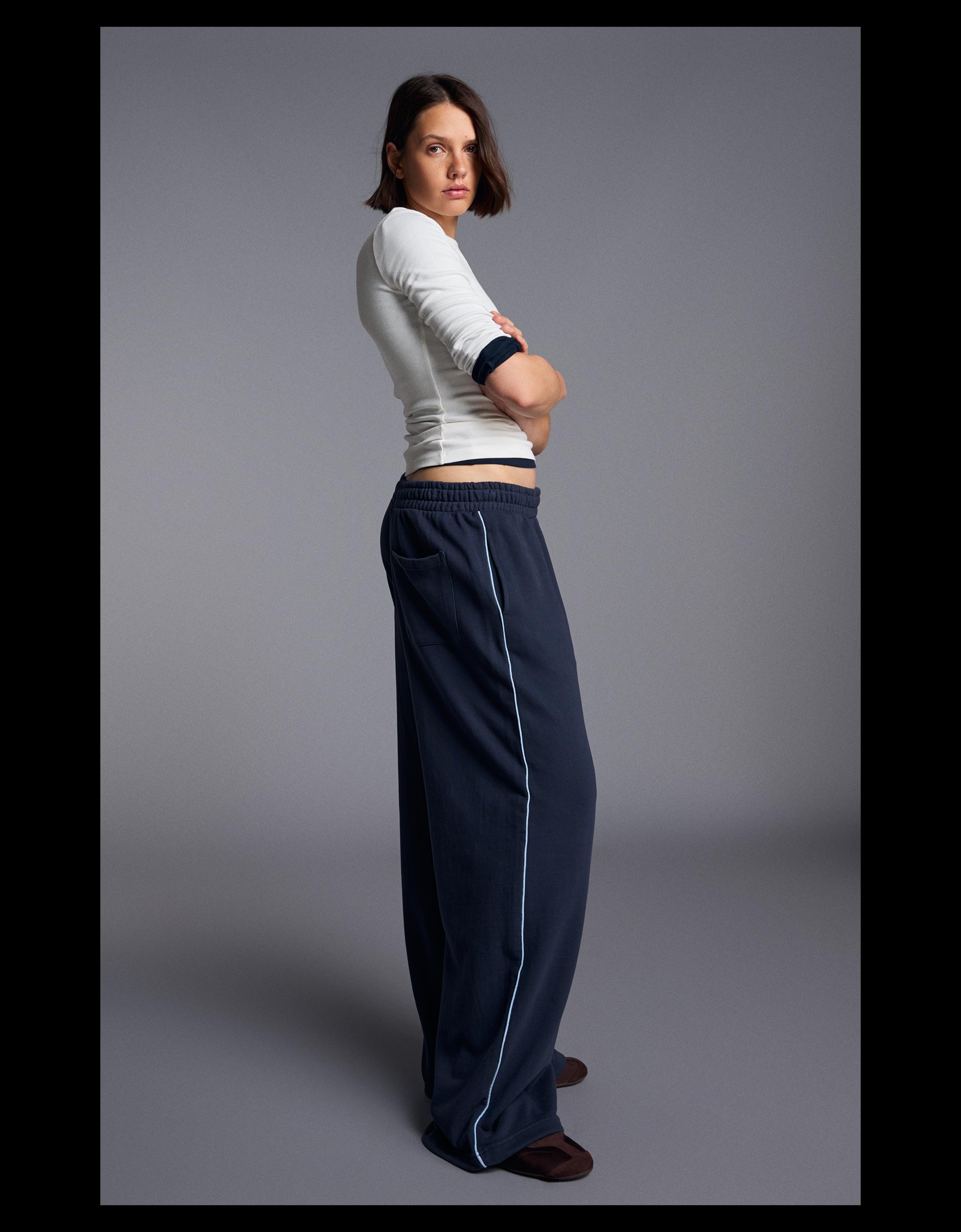 Dancer plush joggers — Navy