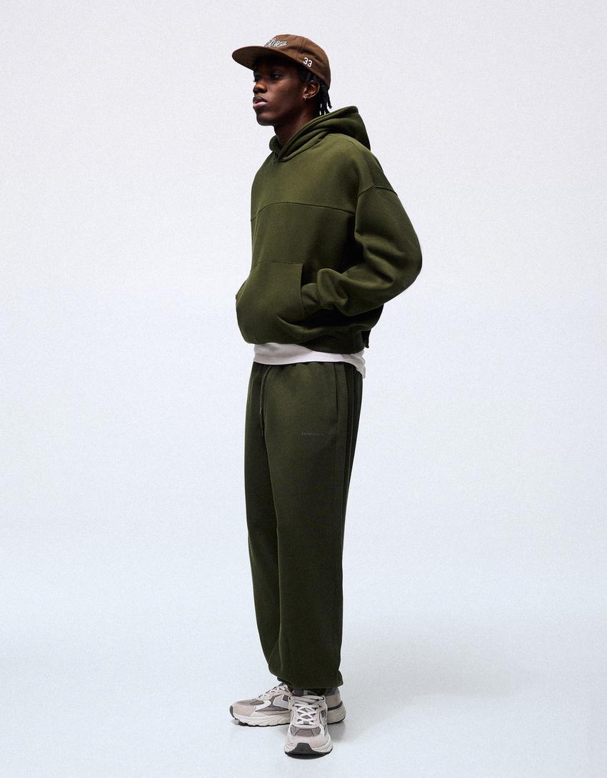 Hooded sweatshirt-Green